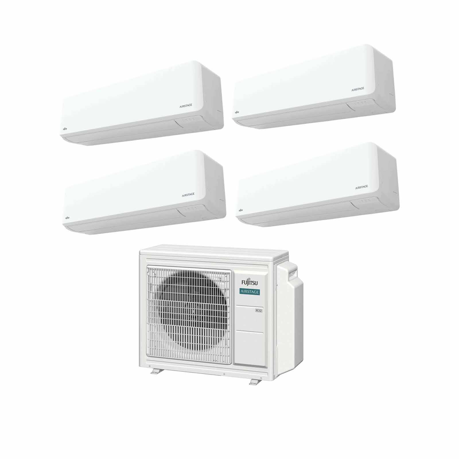 FUJITSU Fujitsu Airstage 30k Condenser System 4 (9000btu X 3, 24000btu X 1) AOAH30CBTA4 + ASAH09CMCA X 3/ASAH24CMTA