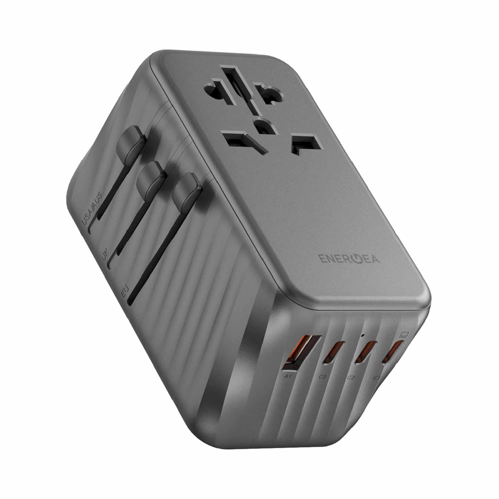 ENERGEA Travelworld Adapter Gan120, 1a3c 120w - Gunmetal TWA-GAN120-GUN-image 3