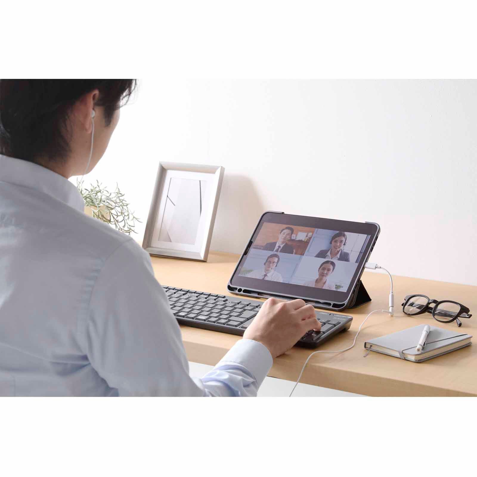 ELECOM Usc C To 3.5mm Conversion MPA-C35DWH2-image 2