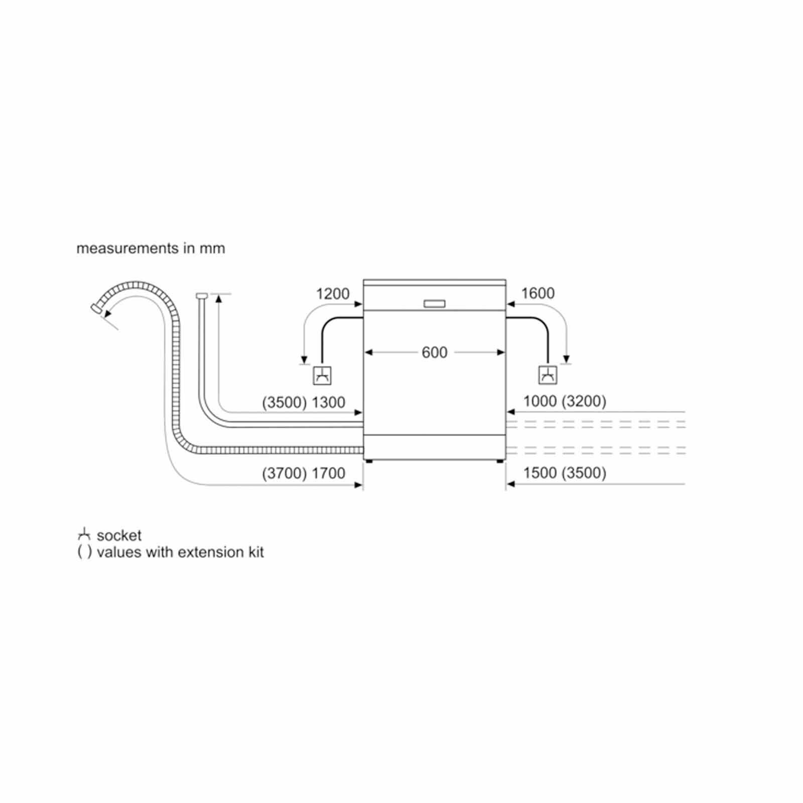BOSCH Dishwasher (exclude Installation) With Cable With Gb Plug SMS25AW01R + SMZ1050GB-image 6