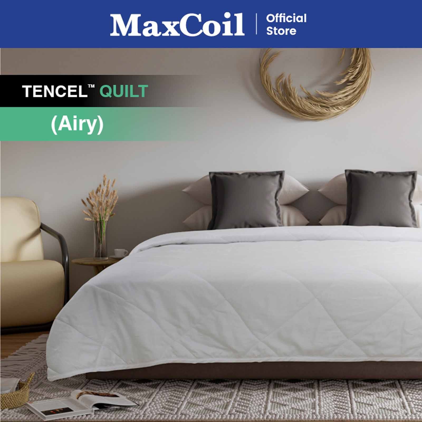 MAXCOIL Single Size Airy Tencel&trade; Quilt (120gsm) CLASSIC BEDDING TENCEL QUILT - AIRY-image 1