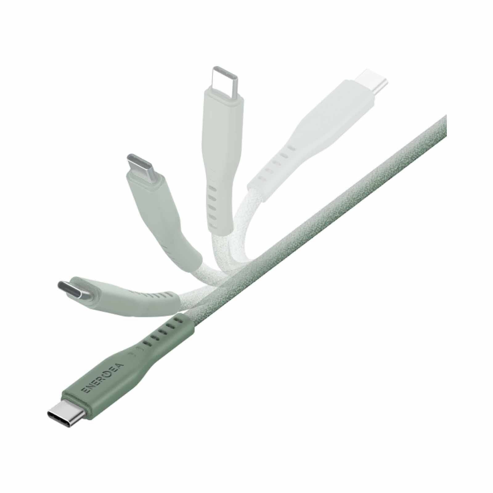 ENERGEA Flow C-c Cable 480mbps, 240w With Mct 1.5m -green CBL-FLCC-GRN150M-image 3