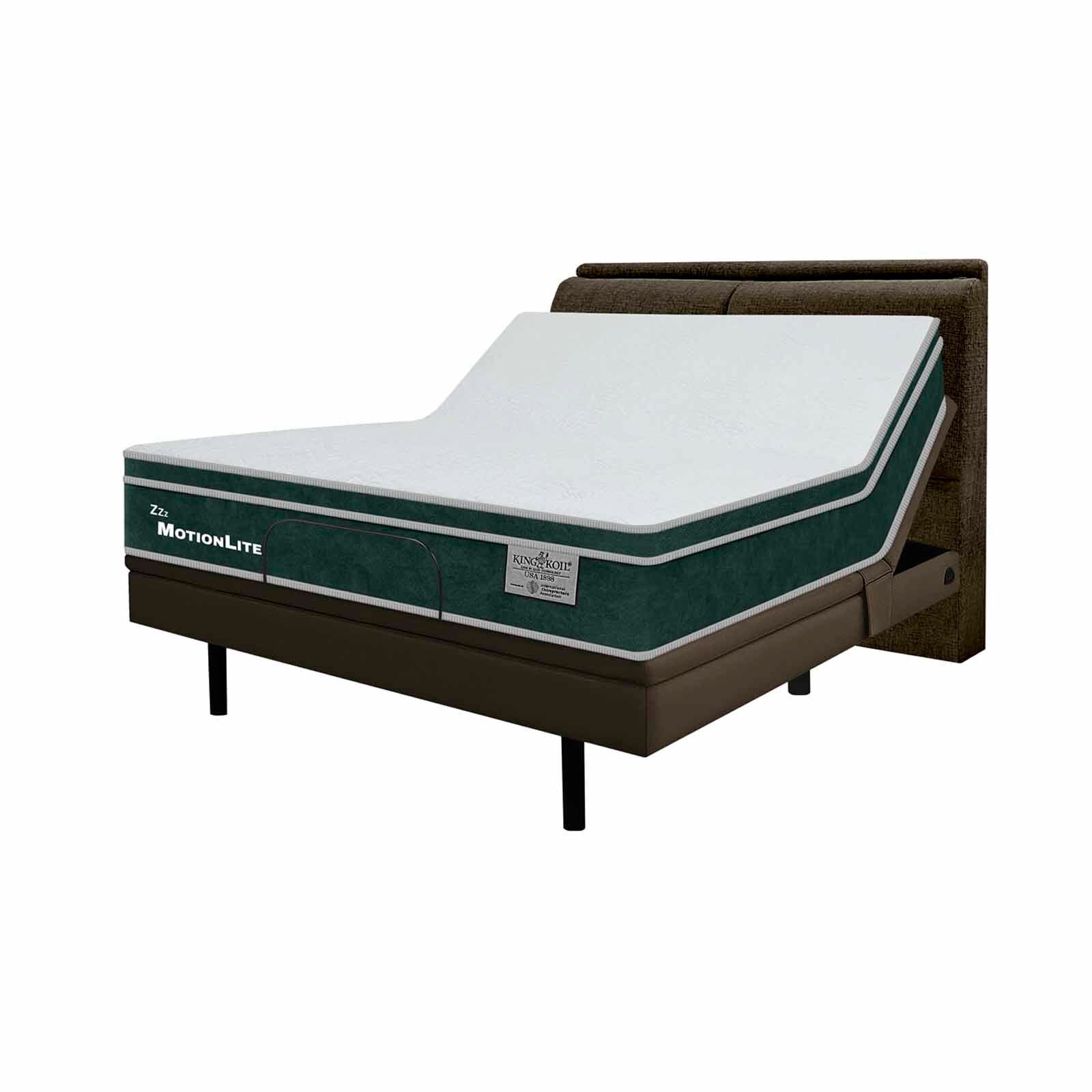 KINGKOIL Motionlite Split King Size Mattress W/ab118 Frame And Headboard (36" X 2 Pcs) MOTIONLITE-image 3