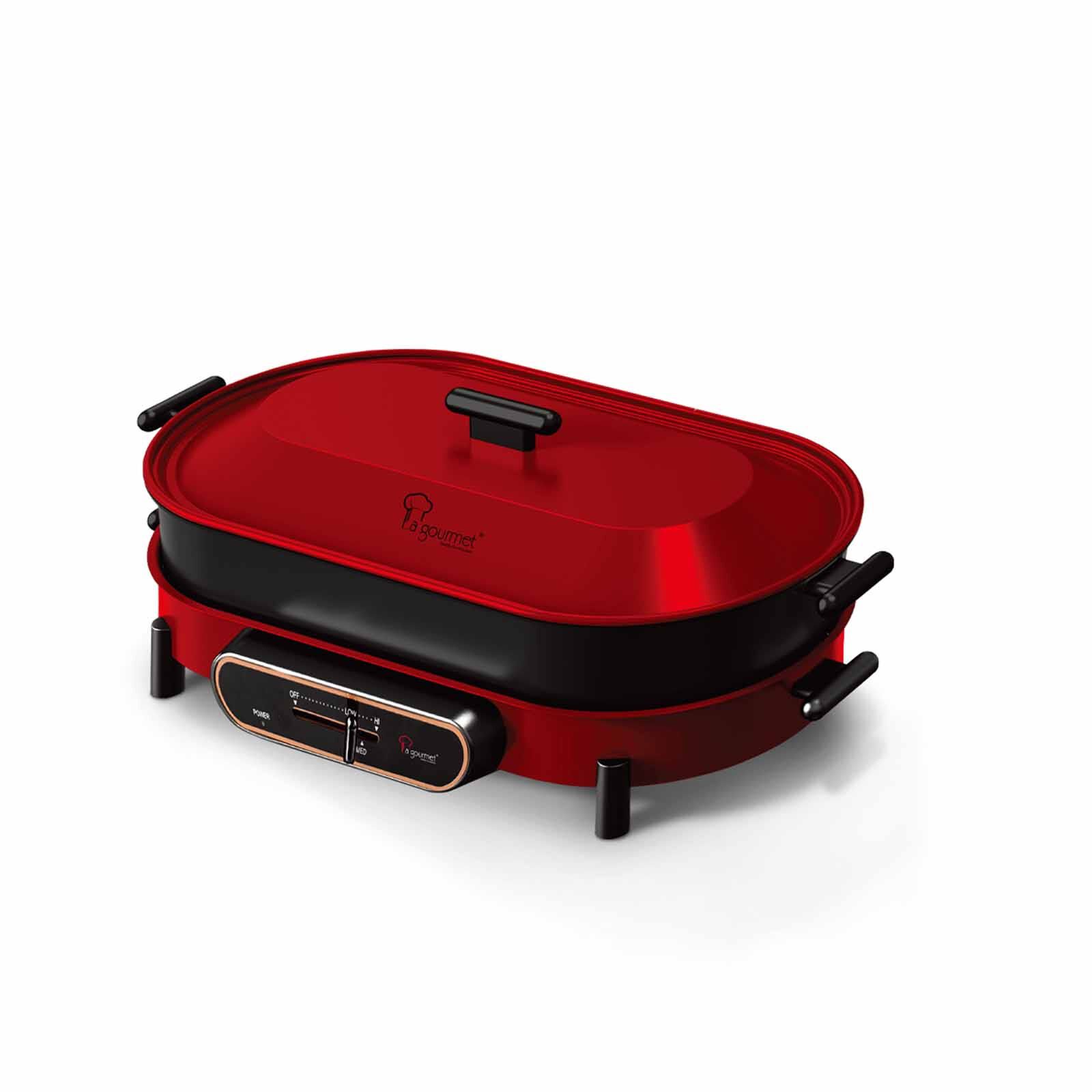LA GOURMET Flame Multi Electric Cooker - Red LGELFE409768