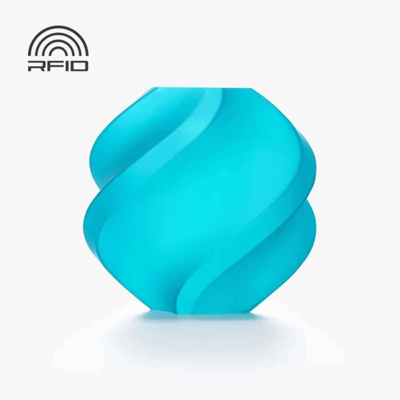 BAMBU LAB Filament Pla Translucent - Teal - With Reusable Spool BAM-A17-B2-1.75-1000-SPL-image null