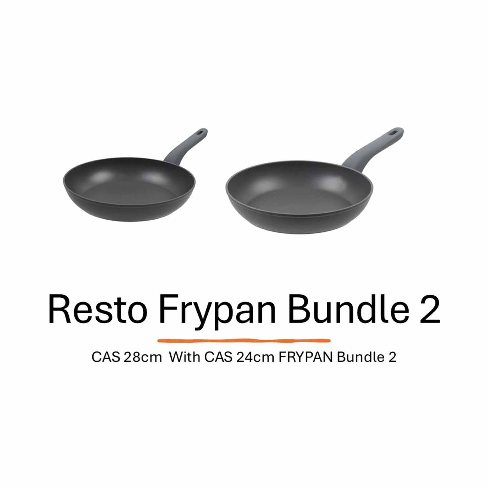 RESTO Cas 28cm + Cas 24cm Frypan Bundle Set 2 93195+93193