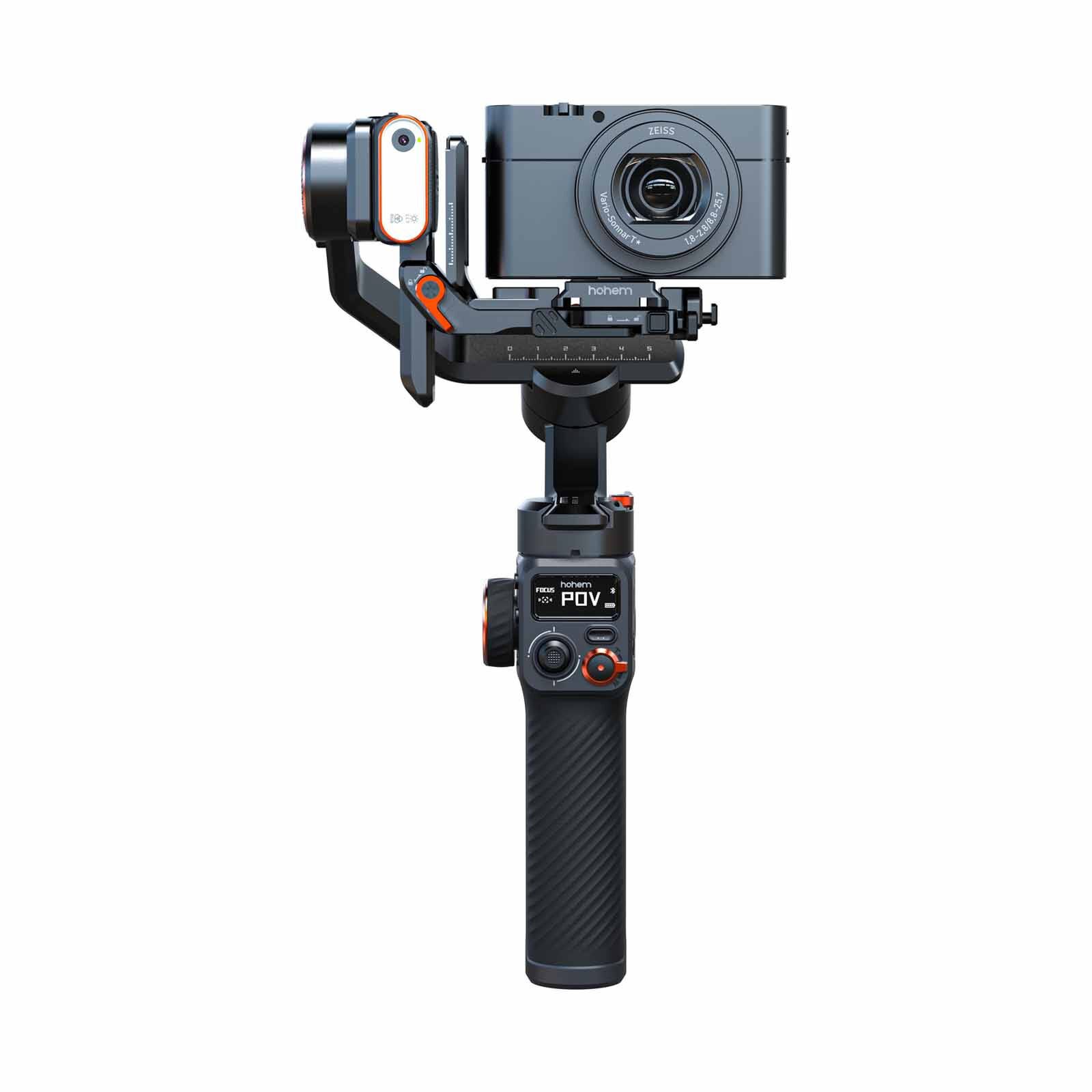 HOHEM Isteady Mt2 Camera Gimbal W/ Magnetic Fill Light & Ai Tracking Module HT-ISTEADY MT2 KIT-image 3