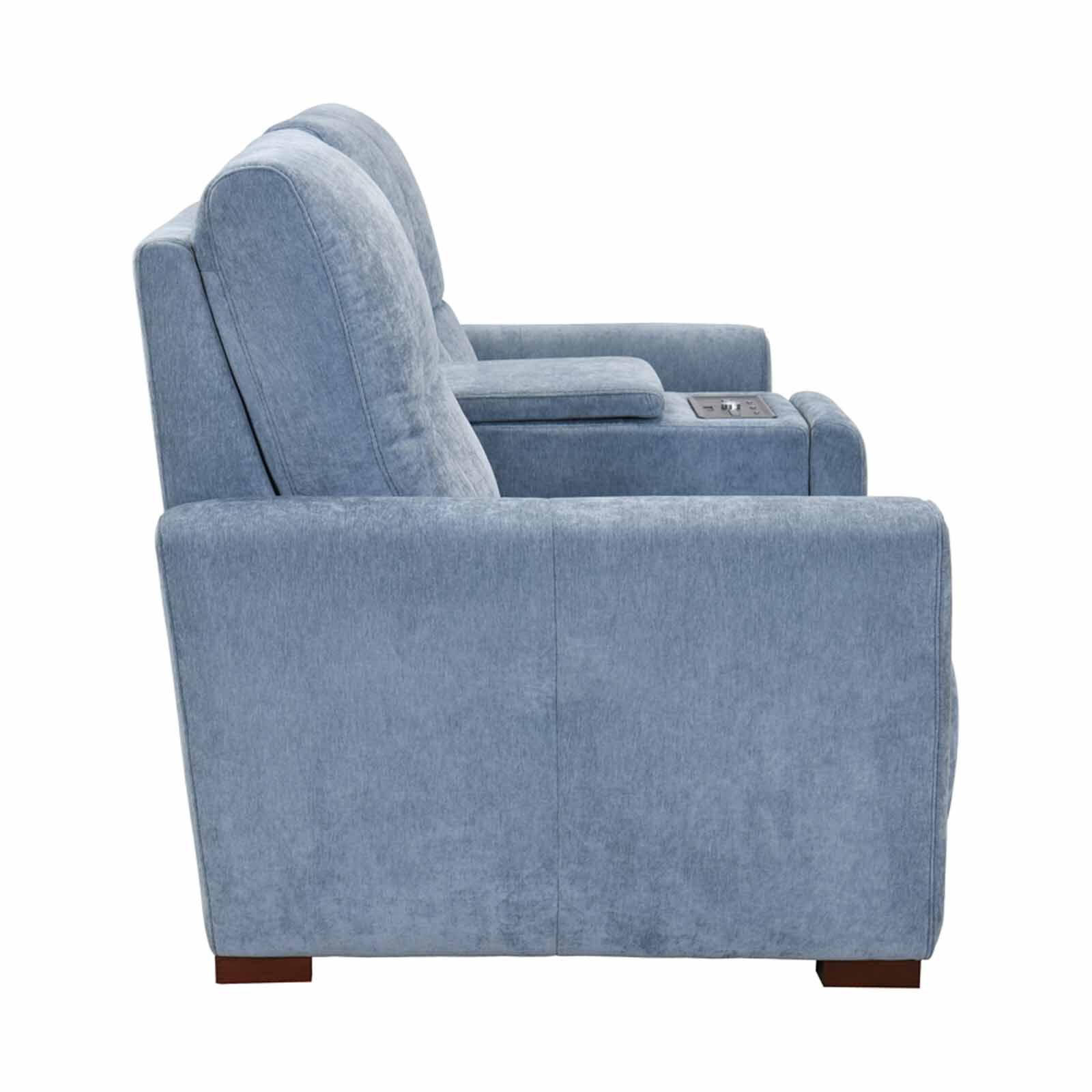 MUZE 3rr-e Seater 2 Function W System(fab) Blue Fabric Sofa BONNIE-image 3
