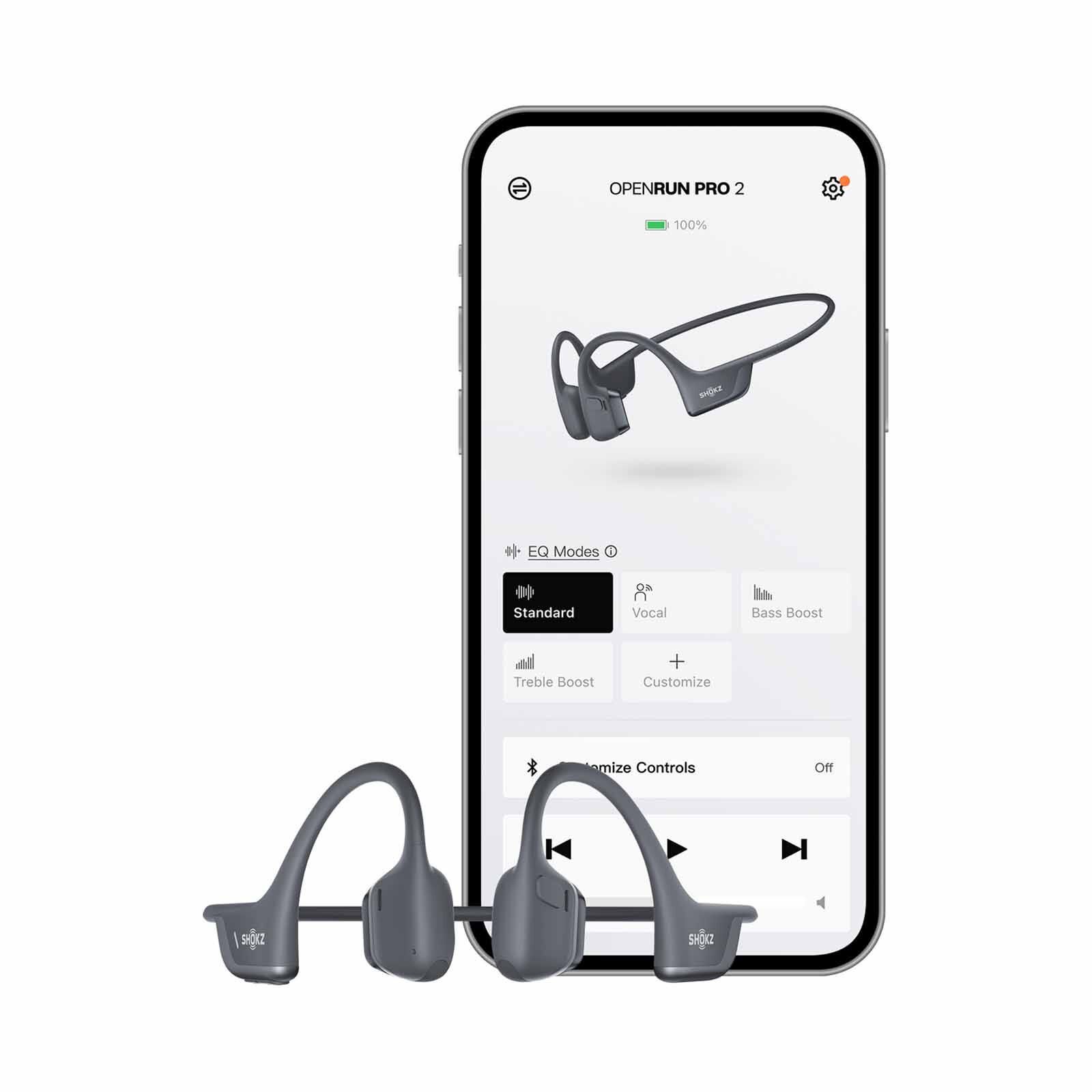 SHOKZ Openrun Pro 2 Black Bone Conduction Sports Headphone S820-ST-BK-image 4