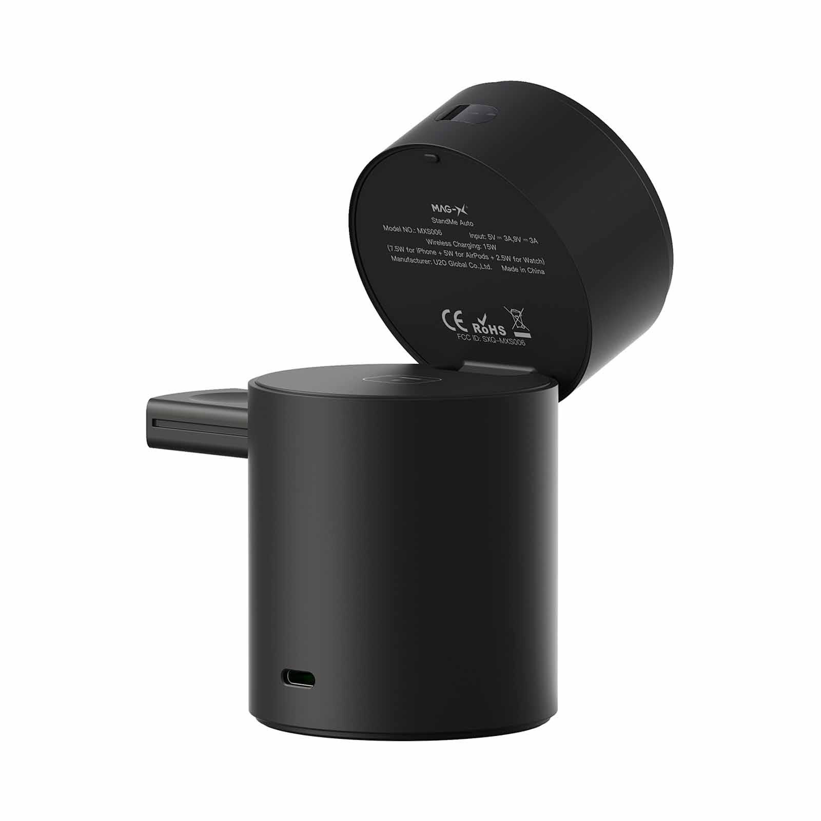 IWALK Power Stand 10000 Qi2 3-in-1 Wireless Charger Black With Auto Rotation MXS006-001A-image 6