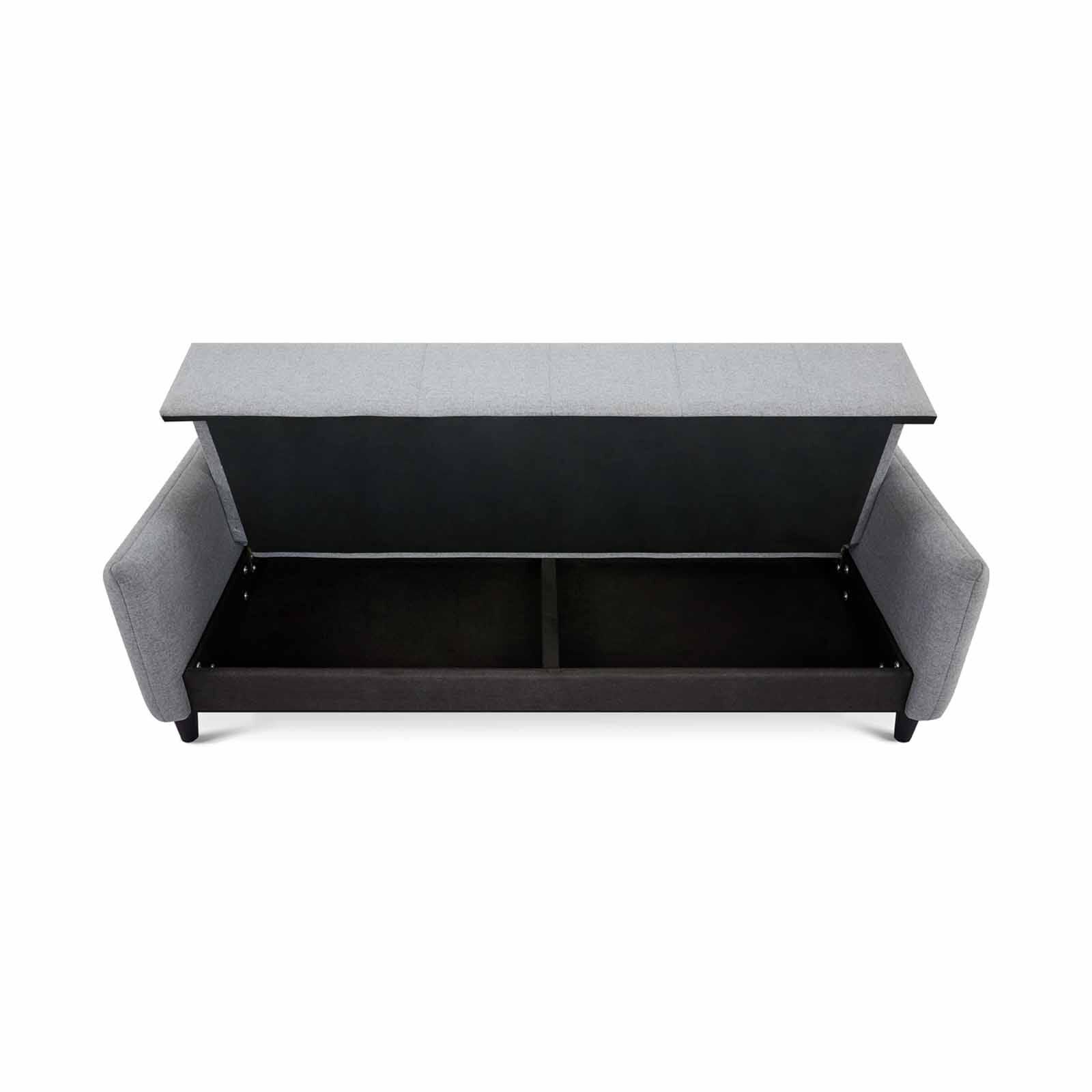 Sofa Bed With Storage Grey BERYL-image 9