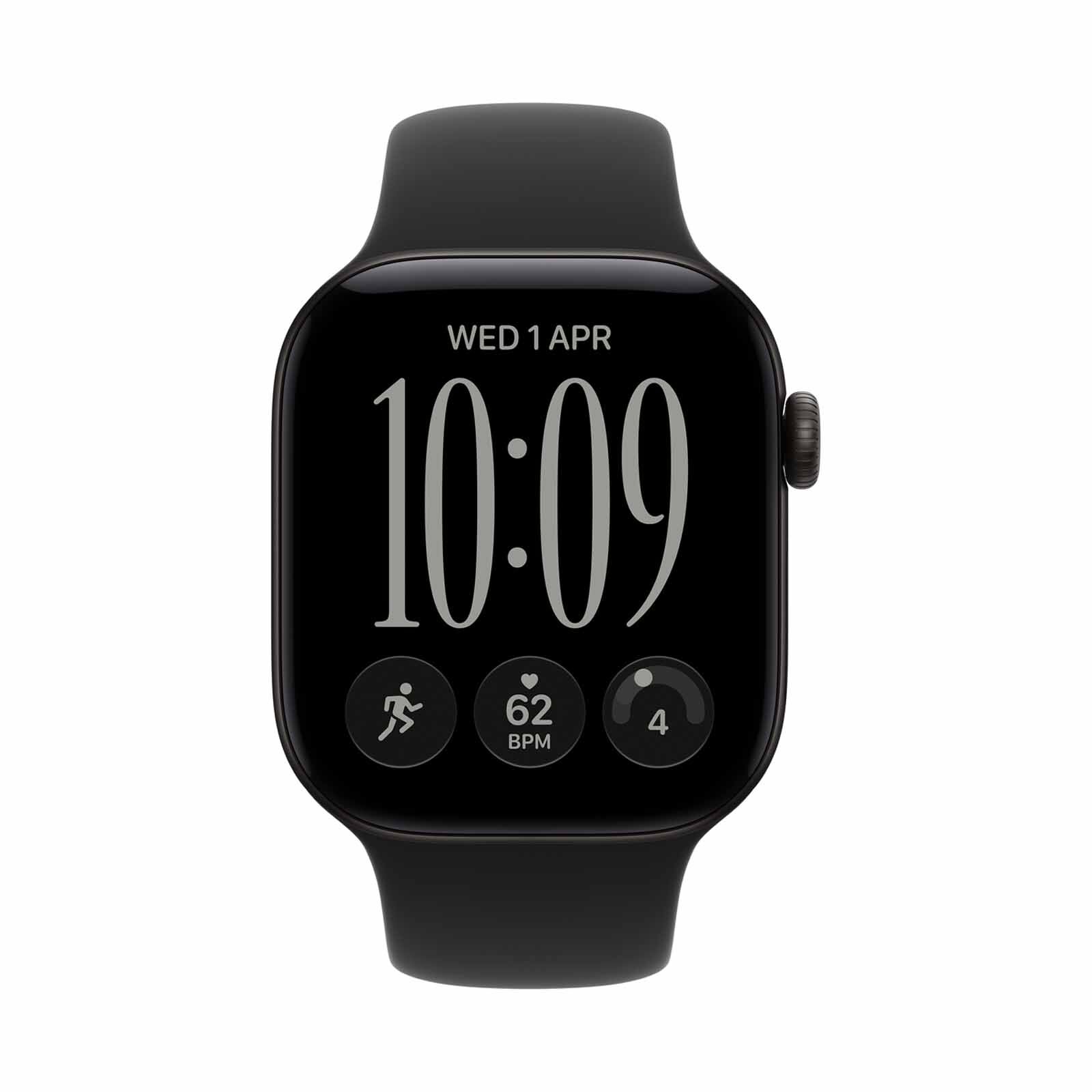 APPLE Watch Series 12 Gps 42mm Black Aluminium Case With Black Sport Band - M/l MJEC4X/A