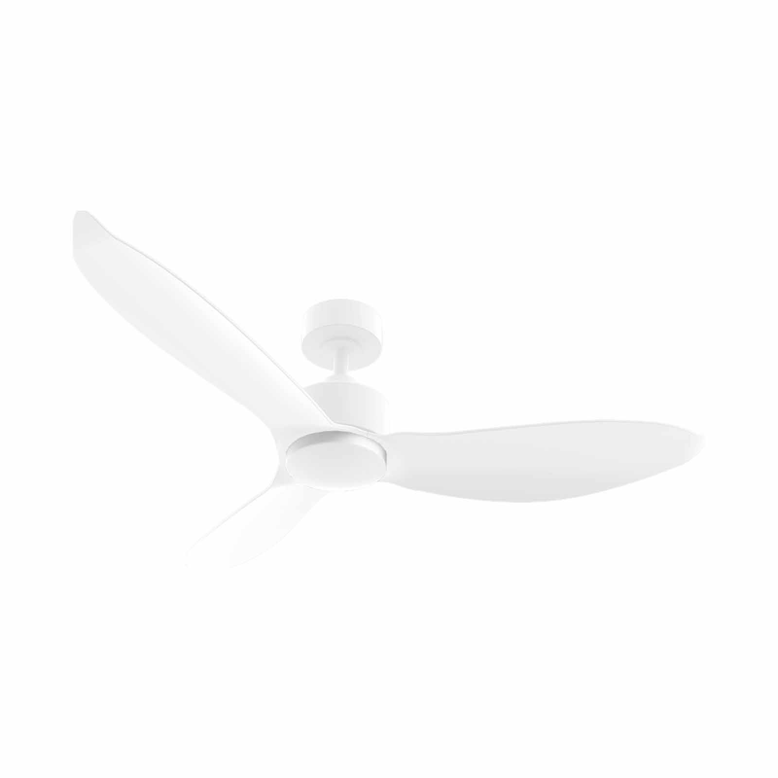 EUROPACE 46 In Dc Motor Ceiling Fan (down Rod) With Light - White ECF46R - WHWH-image 1