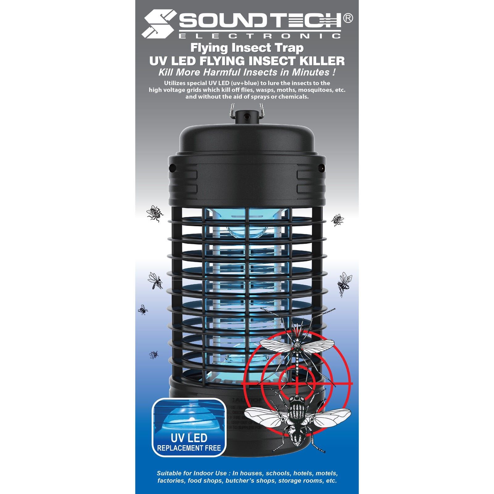 SOUNDTEOH Uv Led Insect Killer JCR-2B-image null