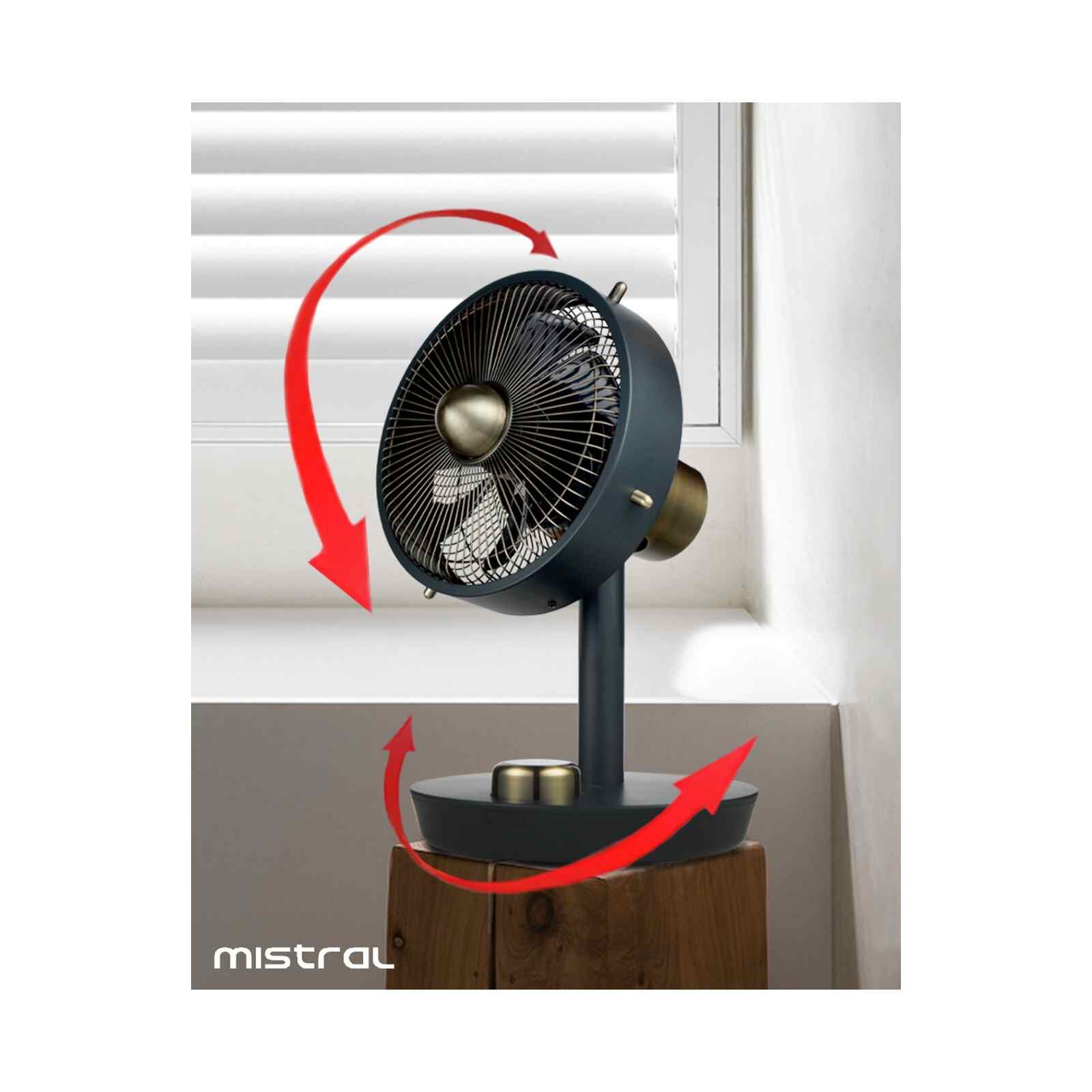 MISTRAL 8 In Table Fan -black MMTF08K-image 4