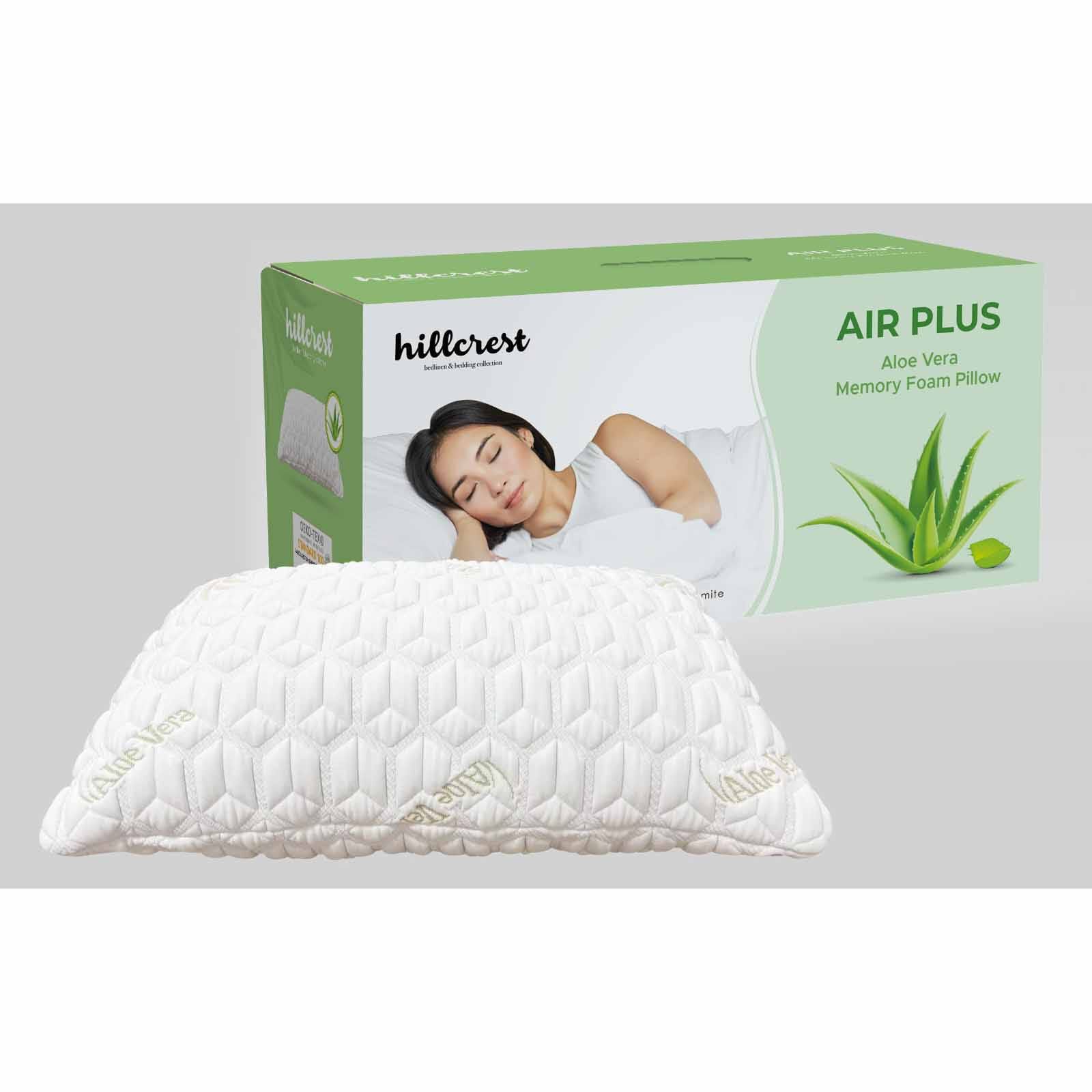 HILLCREST Air Plus Aloe Vera Memory Foam Pillow AIR PLUS ALOE VERA-image 1
