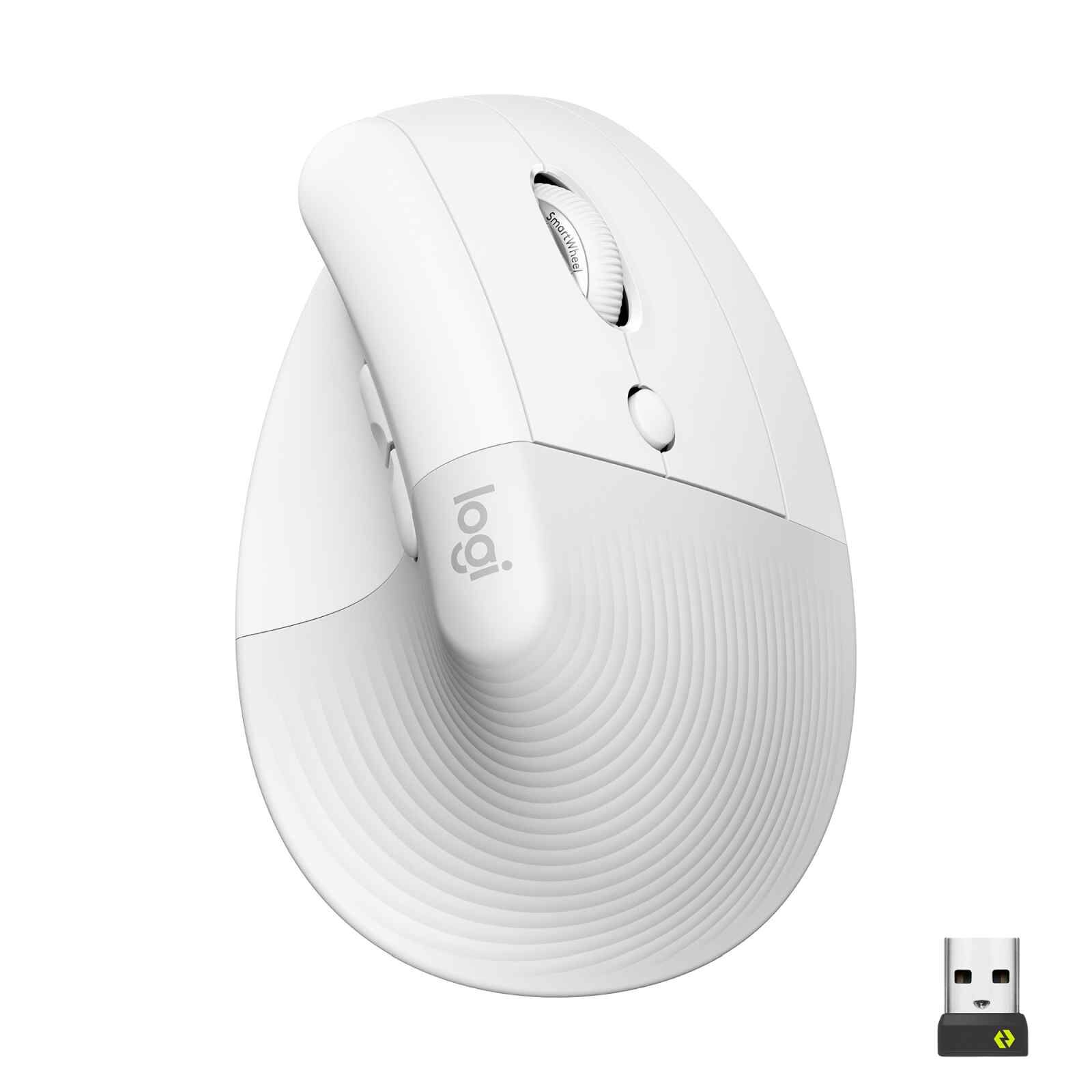 LOGITECH Logi Lift Vertical Ergonomic Mouse - Pale Grey(1y) 910-006480