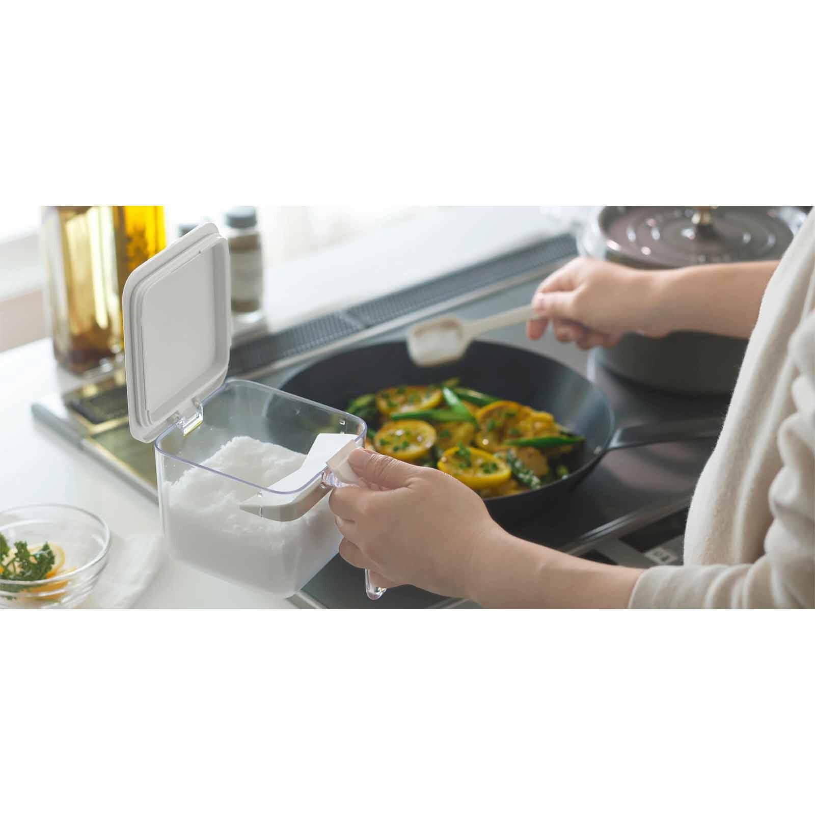 MARNA Good Lock Salt/sugar Container Wide (104x95x155mm) - Grey K775-GY-image 2