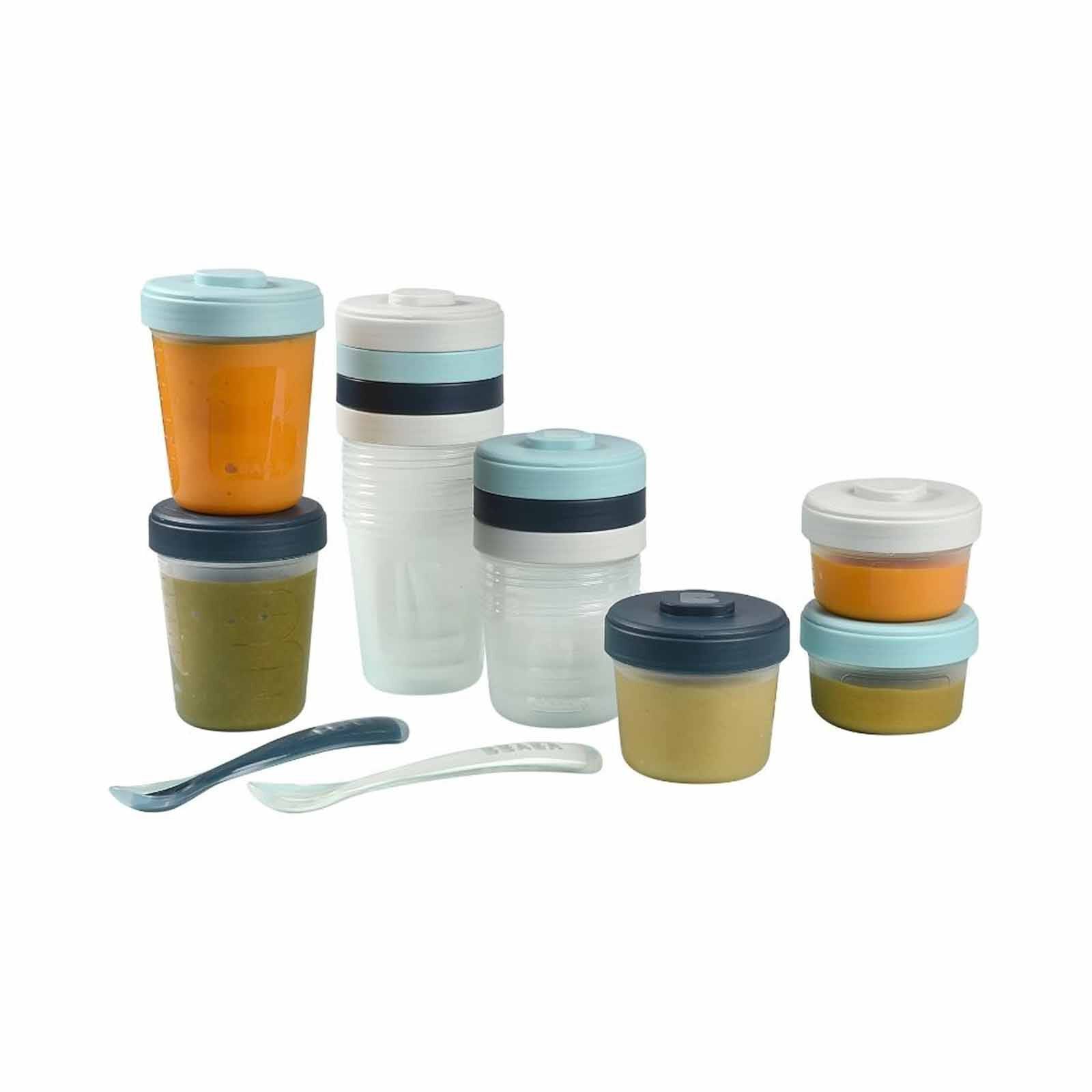 BEABA Meal & Food Storage Expert Pack - Storm (online) CLIP PORTIONS-image 3