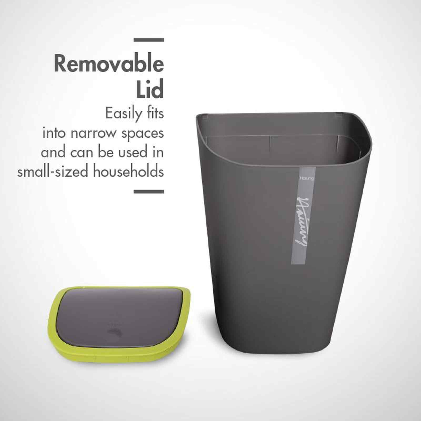 HOUZE Showtran Press Top Bin (grey) L22 X W19.5 X H36 WB-4333-GREY-image 3