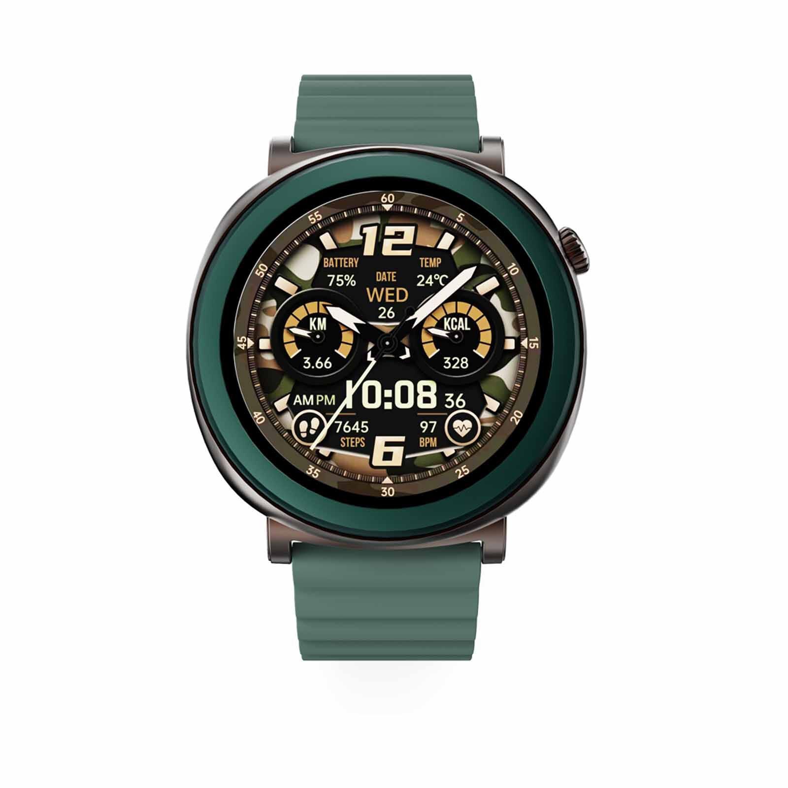HIFUTURE Aurora - Dark Green Bluetooth Smartwatch With Heart Rate Function HSSW11DG