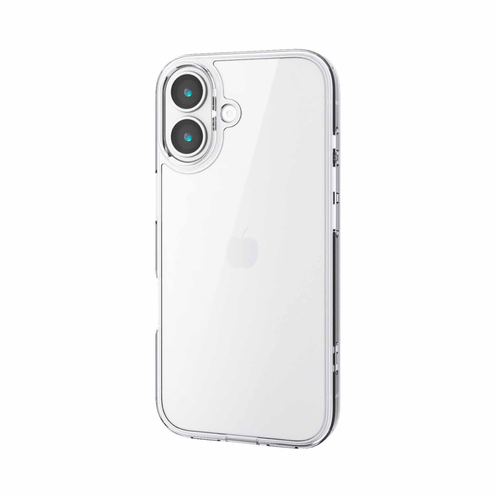 ELECOM Iphone 17 Hybrid Case Glass Standard With Metal Ring PM-A25AHVCG1CR-image 2
