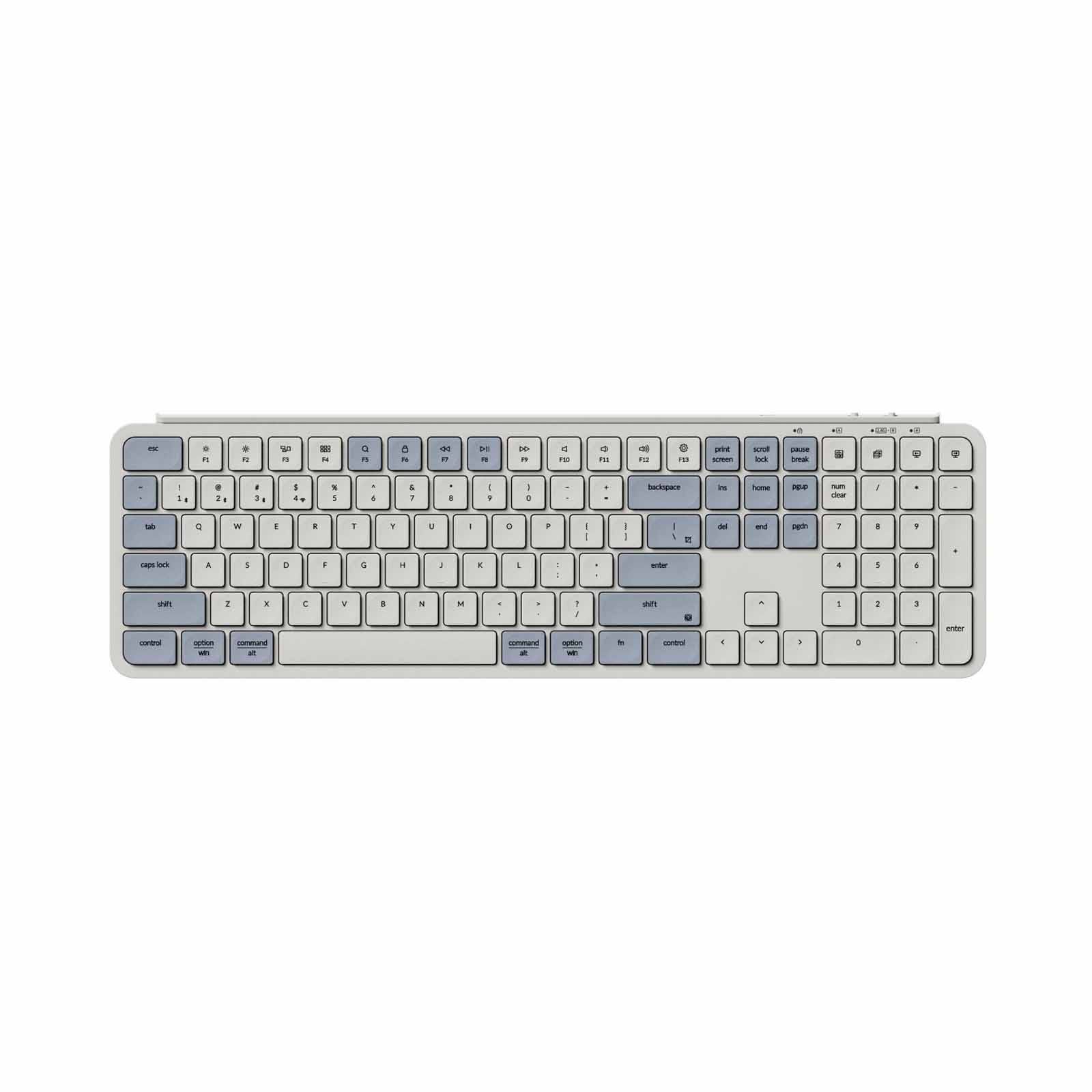 KEYCHRON B6 Pro, 109 Key, Retro Blue, Ultra-slim Wireless Keyboard KYCN-B6P-K11