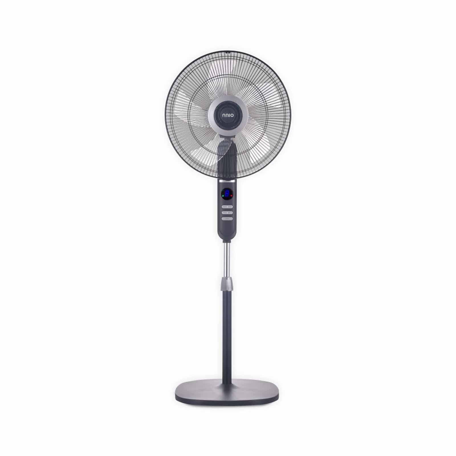NNIO 16 In Bldc Stand Fan With Remote Control (black) N1600DCSFR-BK-image 1