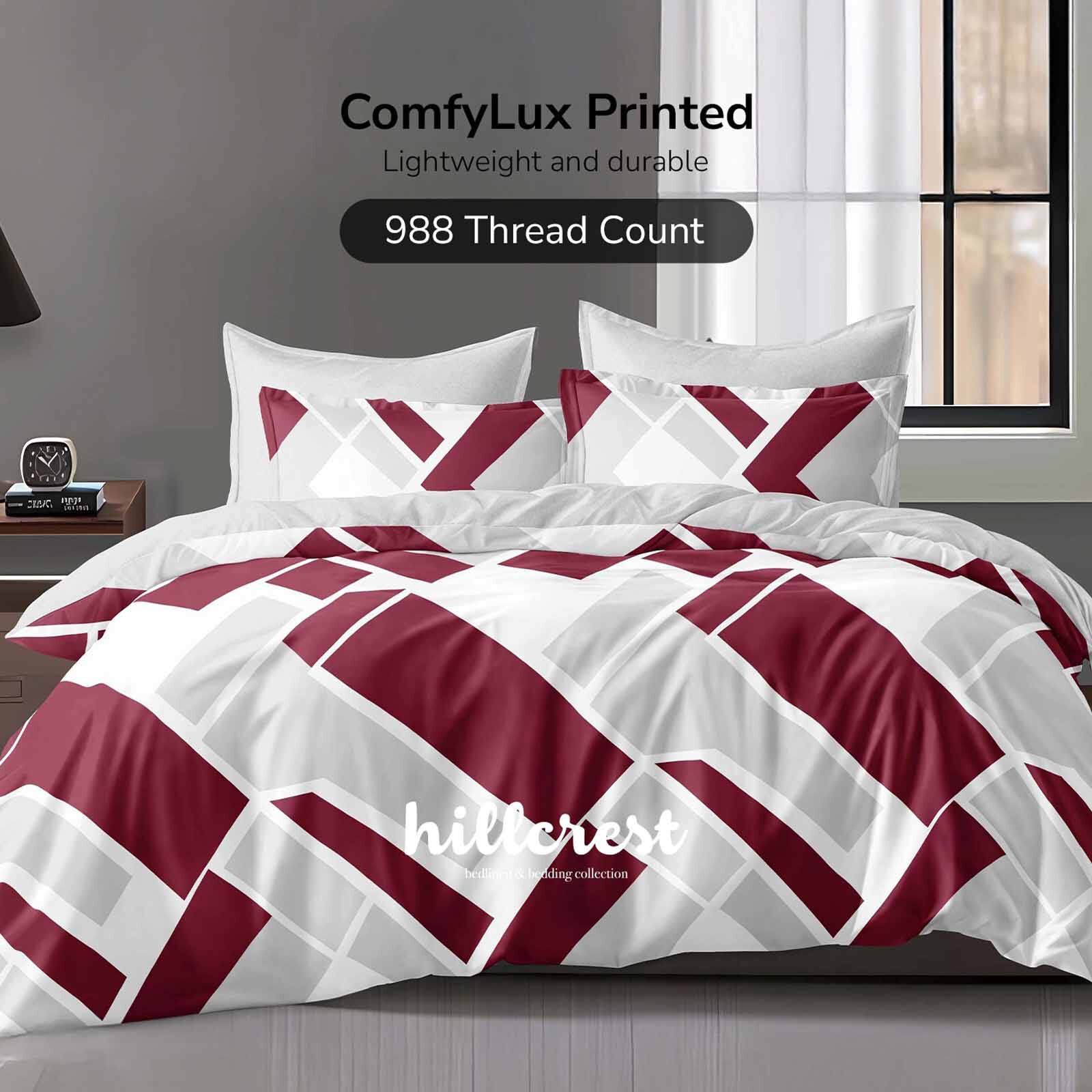 HILLCREST Hillcrest I 988tc Comfylux I Printed I Super Single Fitted Sheet Set I Slope ( Oe ) 6831 I SS I FS I SLOPE-image 1