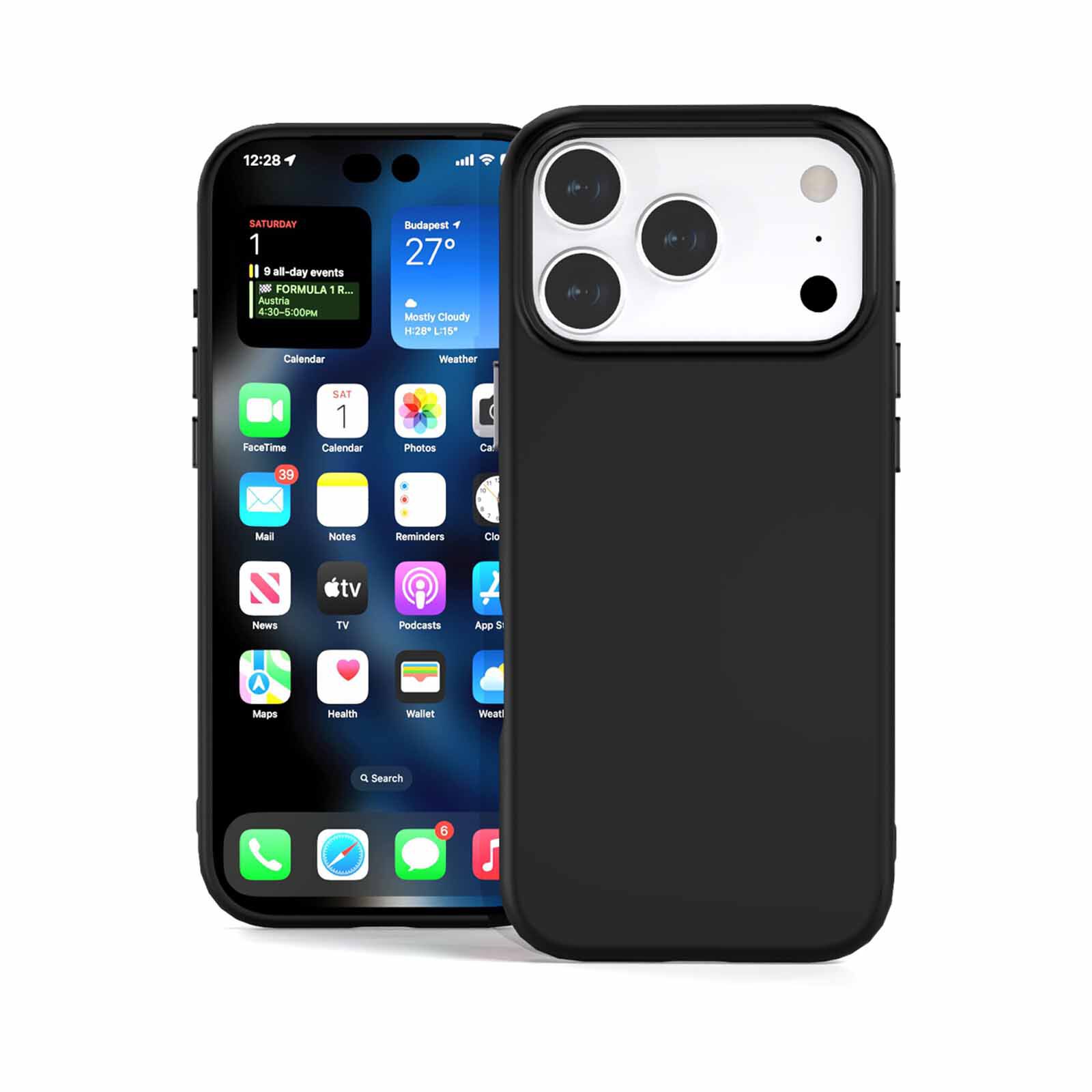 N.BRANDZ Magjacket Magnetic Protective Case W Camerabutton Ip18p/17p Black N-MAGJACKET-IP18P-BK