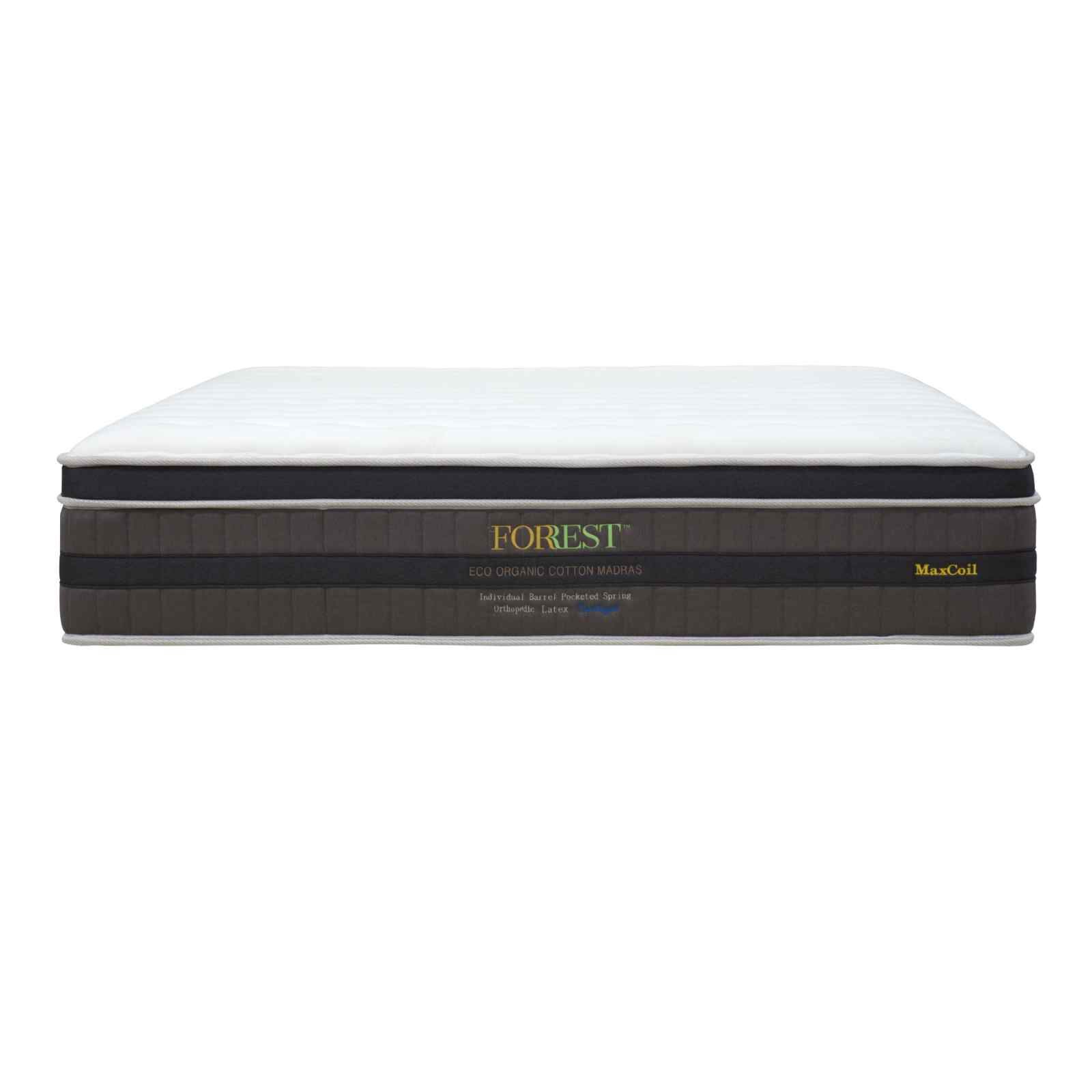 MAXCOIL Single Size Mattress ECO ORGANIC COTTON MADRAS-image 1