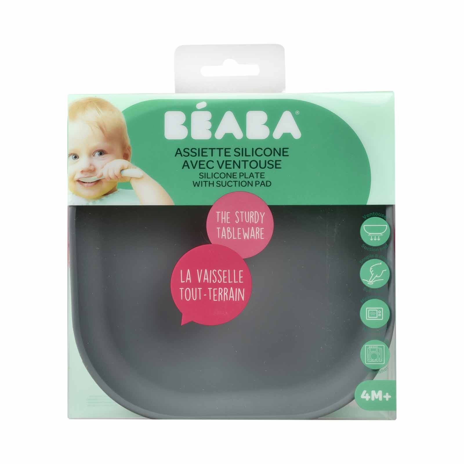 BEABA Suction Plate - Mineral (online) SILICONE-image 3