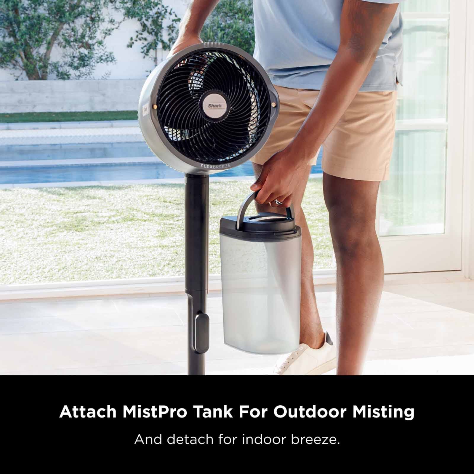 SHARK Flexbreeze Pro Mist Indoor & Outdoor Fan With Water Tank (charcoal) FA300SM-image 7