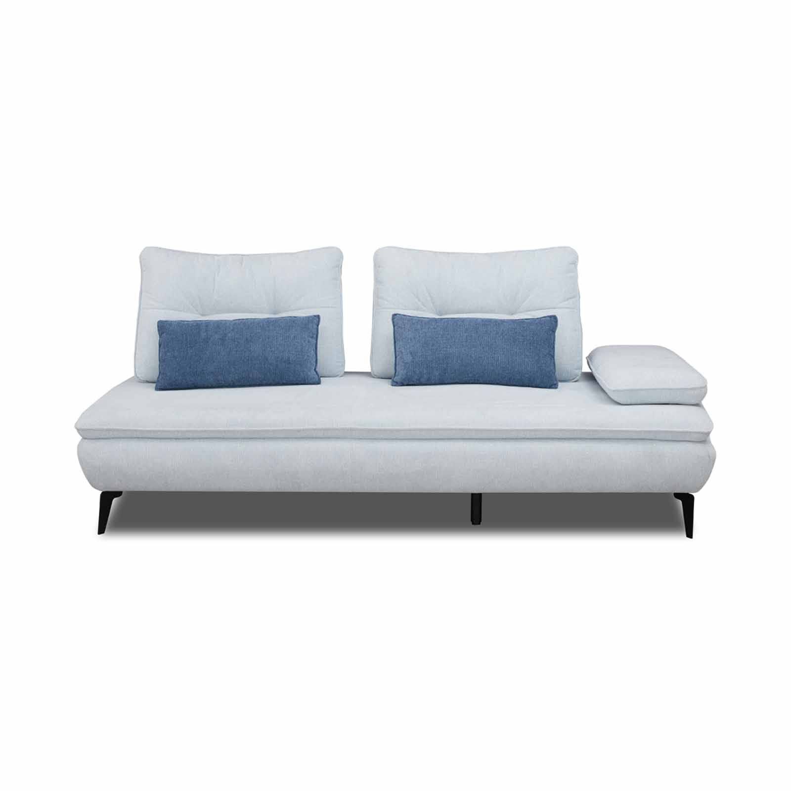 MUZE 2 Seater 1 Arm (fab) Cat A Blue Fabric Sofa SORA-image 1