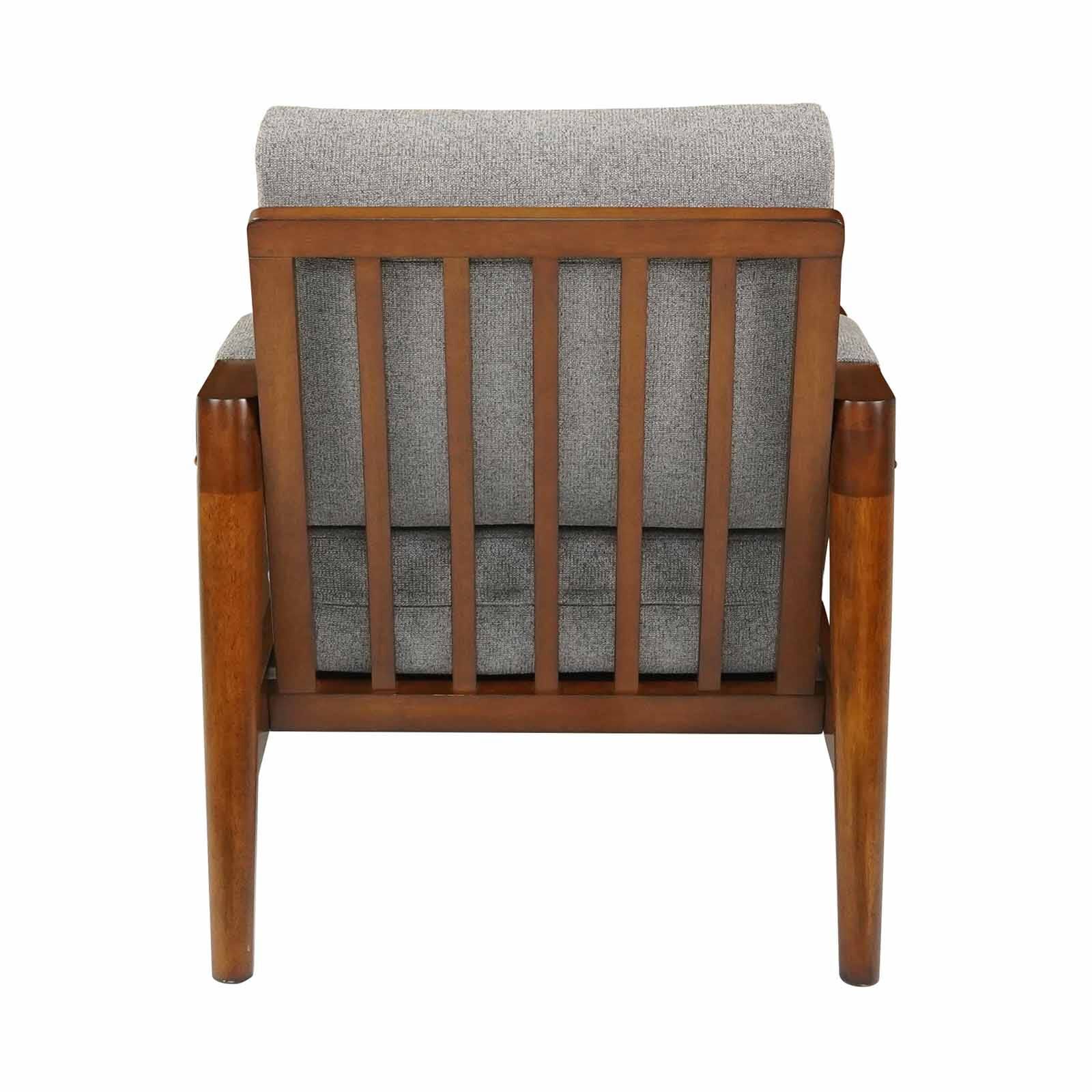MUZE 1 Seater Sofa (fab) Grey Fabric Sofa PERLIS-image 2