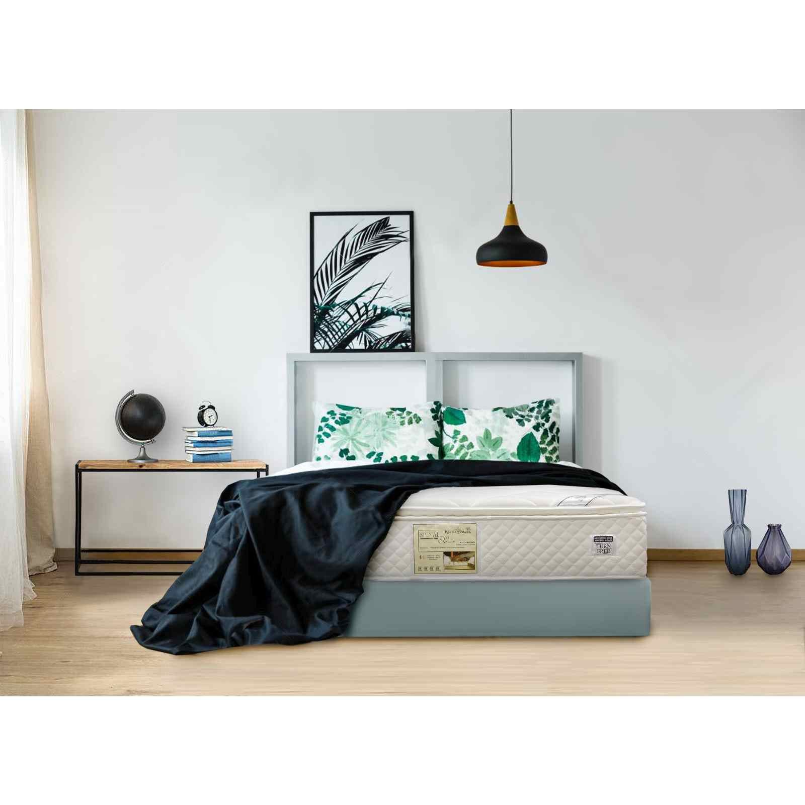 KINGKOIL Super Single Sizech Mattress + Foc Bedframe RICHMOND-image 4