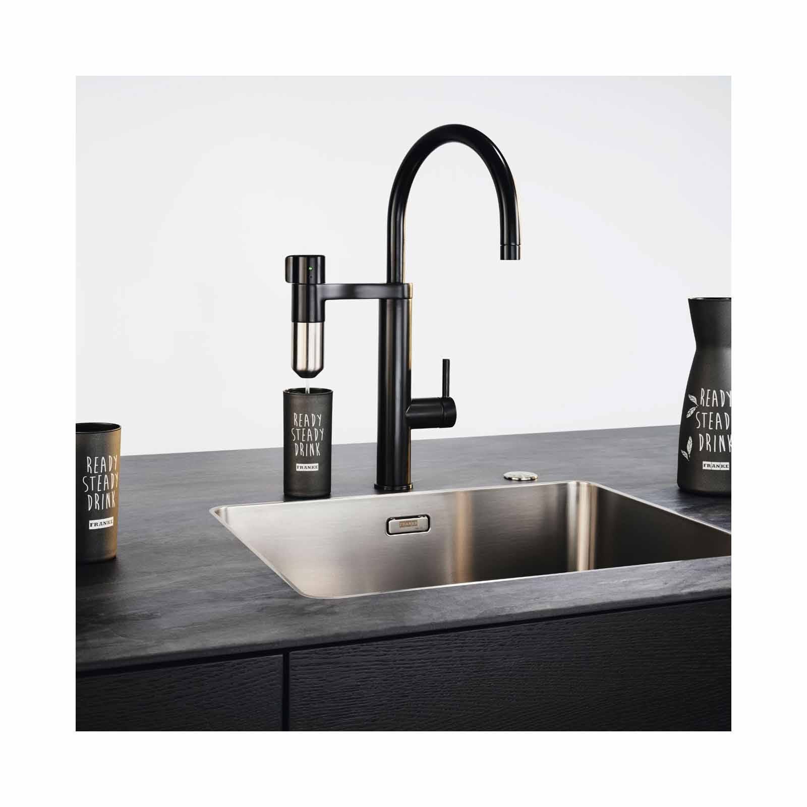 FRANKE Franke Tap Vital Capsule Filter Tap J-spout Industrial Black Steel Optic Vital 241 - Exclude Instal VITAL 241-image 5