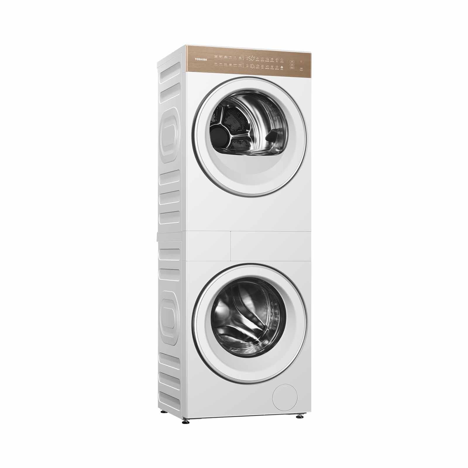 TOSHIBA Frontload Washer/dryer Station (tw-t40bzp110mws(wt)+td-t40bs90hws(wt) (10kg/8kg) TWD-T40BZU110MWS(WT)-image 4