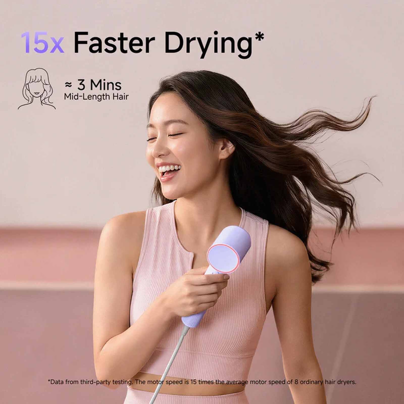 LAIFEN Air High-speed Hair Dryer - Purple AIR - PURPLE-image 3