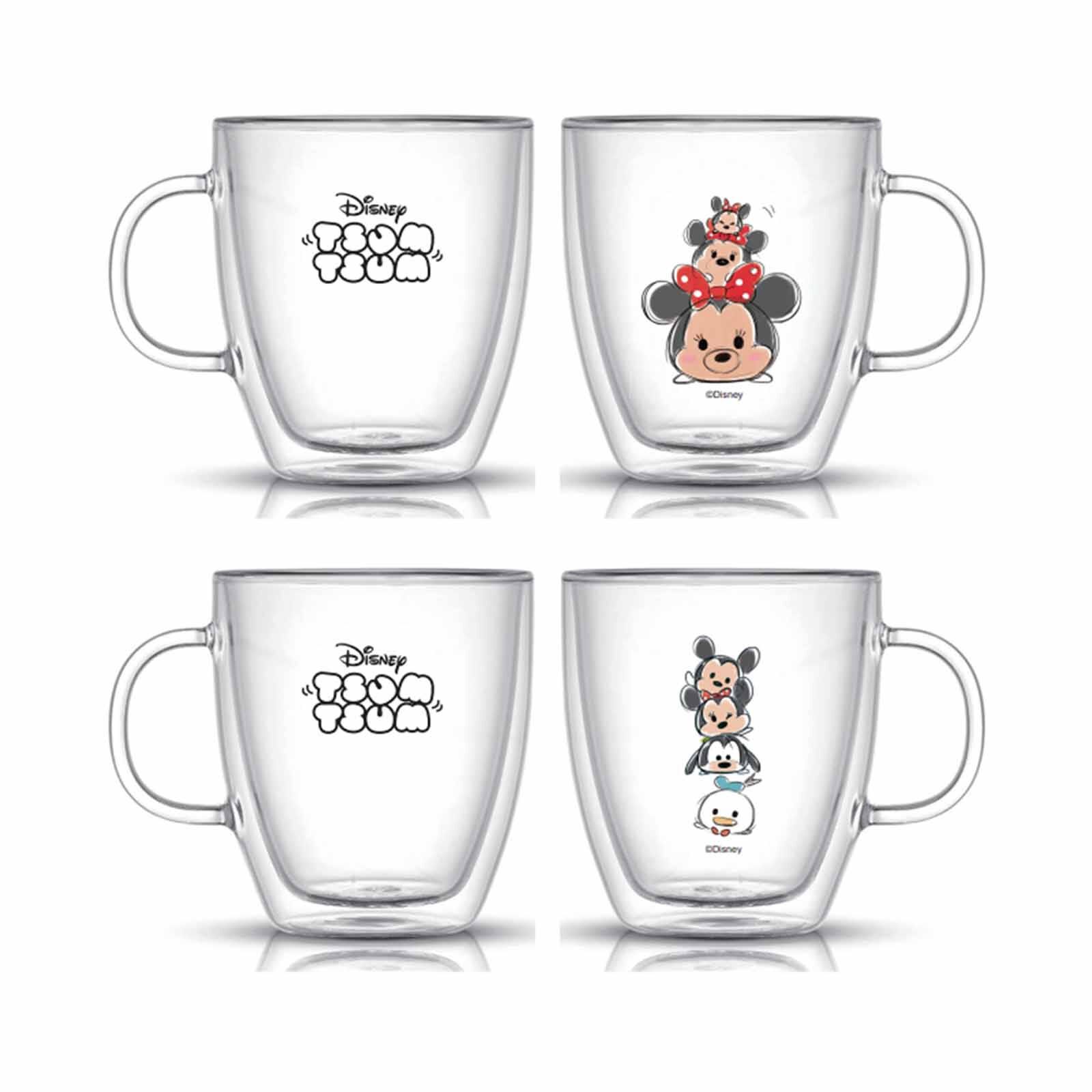 PYREX Tsum Tsum 2pc 320ml Double Wall Glass Set PX-DW-2/TSUM