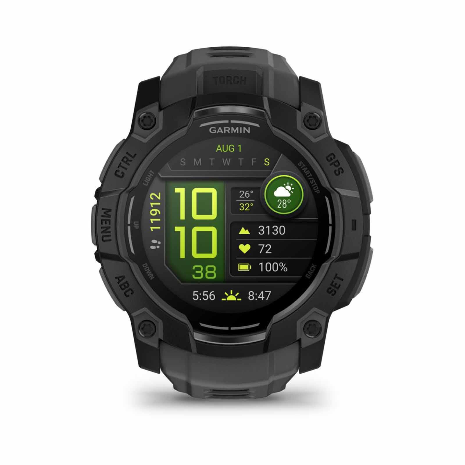 GARMIN Instinct 3 &ndash; 50 Mm, Amoled, Black With Charcoal Band GM-010-03020-40-image 2