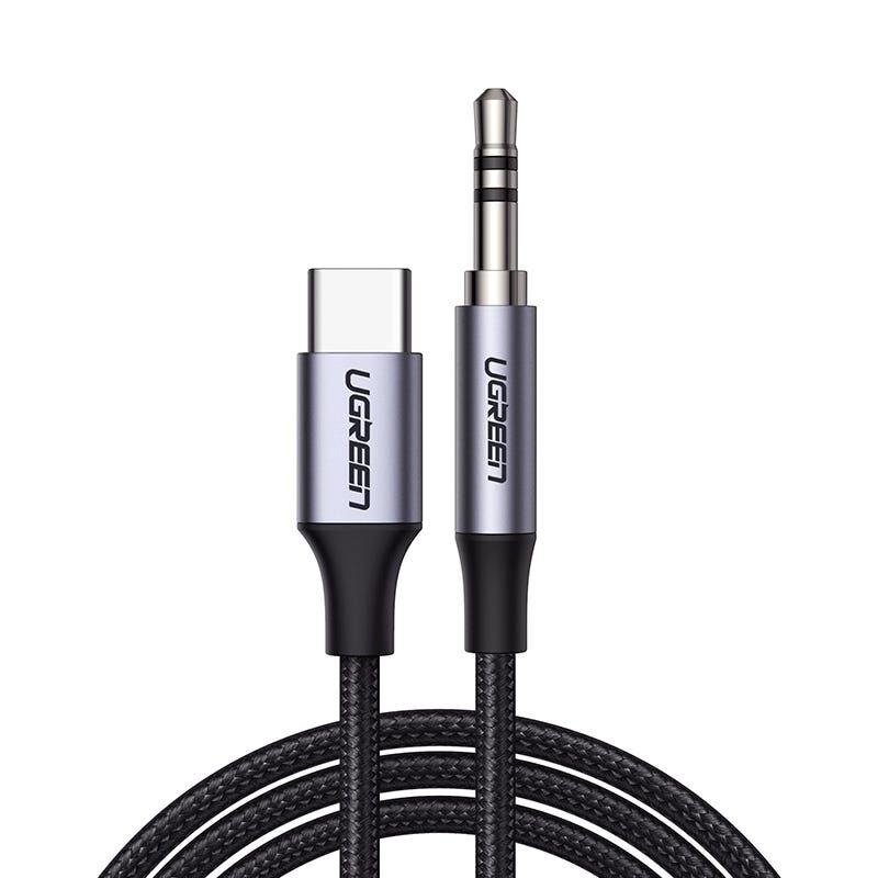 UGREEN Round Usb-c Audio Cable 3.5mm M/m Aluminum Shell 1m (deep Gray) 30633