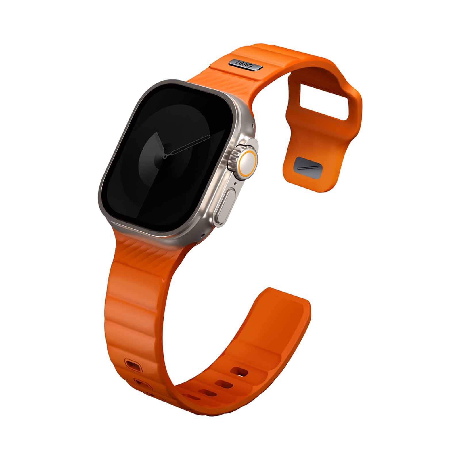 UNIQ Stride Fkm Rubber Apple Watch Strap 49/45/44/42mm - Volt Orange (volt Orange) UNIQ-49MM-STRIVORG-image 1
