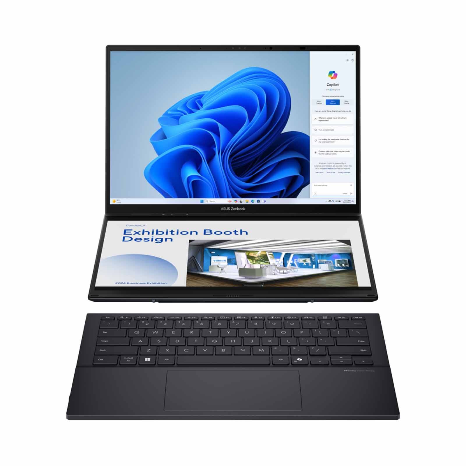 ASUS 14in Intel Core Ultra 7 255h 32gb Ram 1tb Ssd Win 11 ZENBOOK DUO - UX8406CA-QL350W-image 1