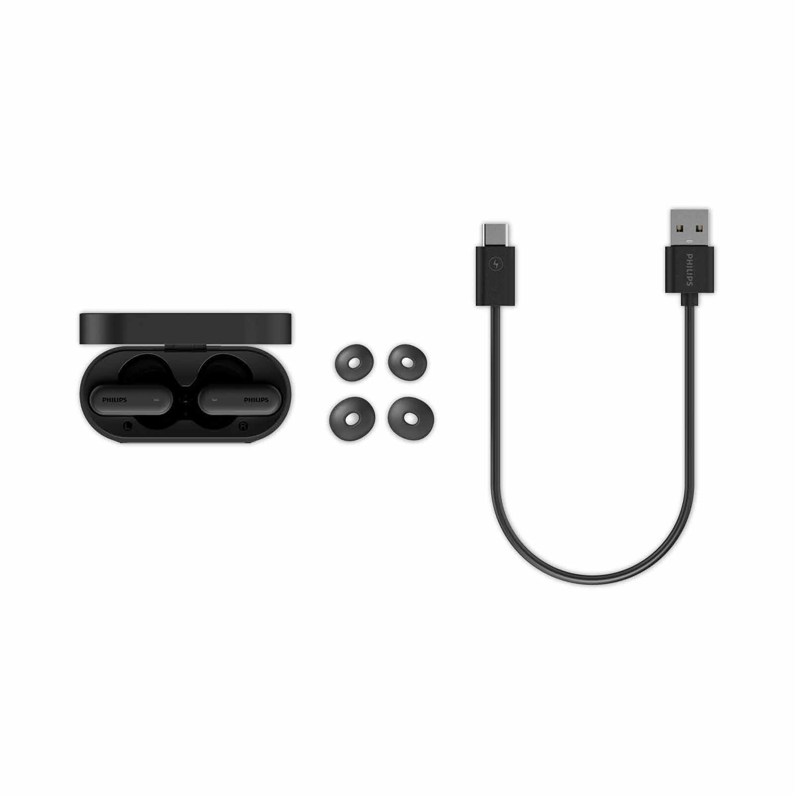 PHILIPS In Ear True Wireless Headphones TAT6000BK/97-image 4