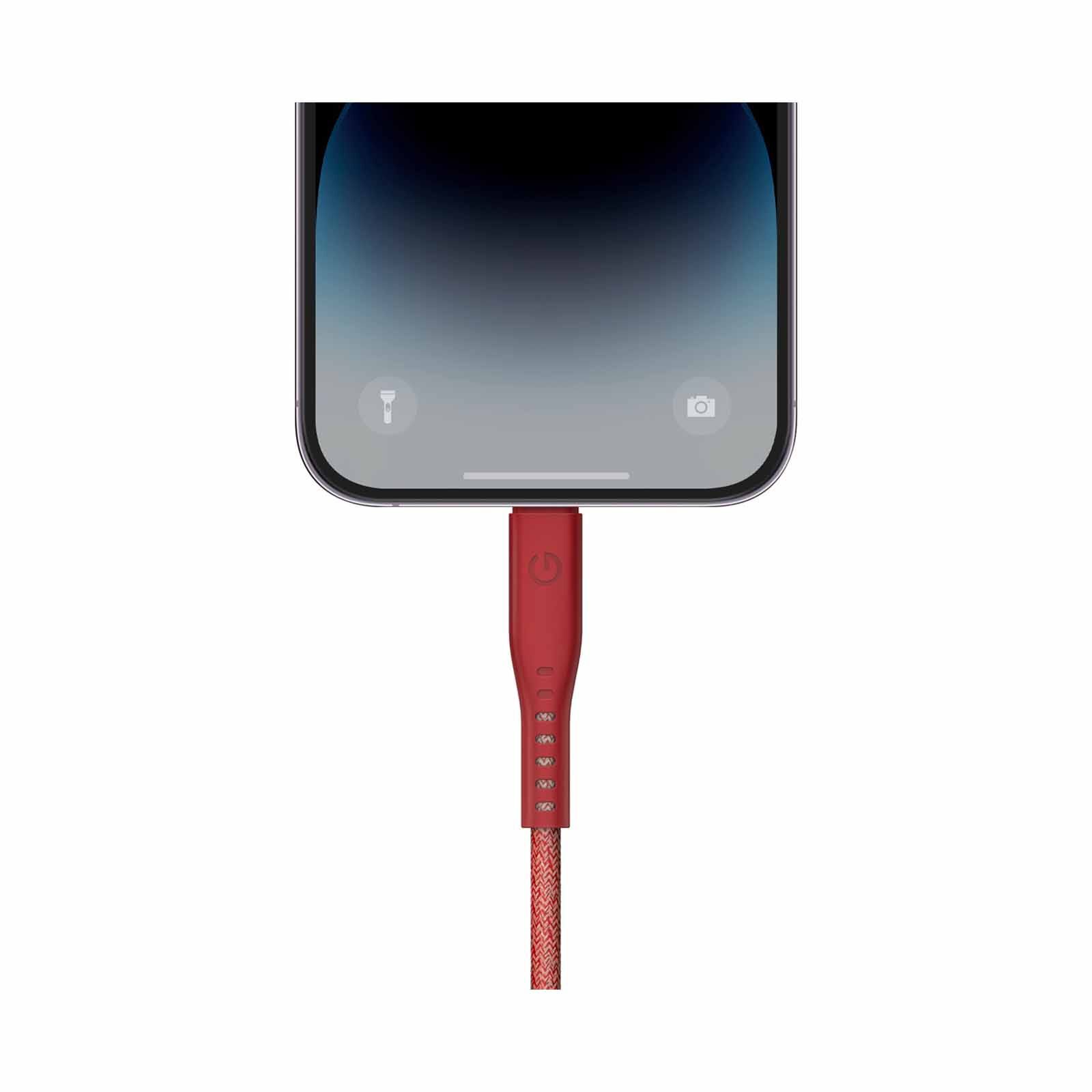 ENERGEA Flow C-l Mfi Cable 480mbps With Mct 1.5m - Red CBL-FLCL-RED150M-image 4