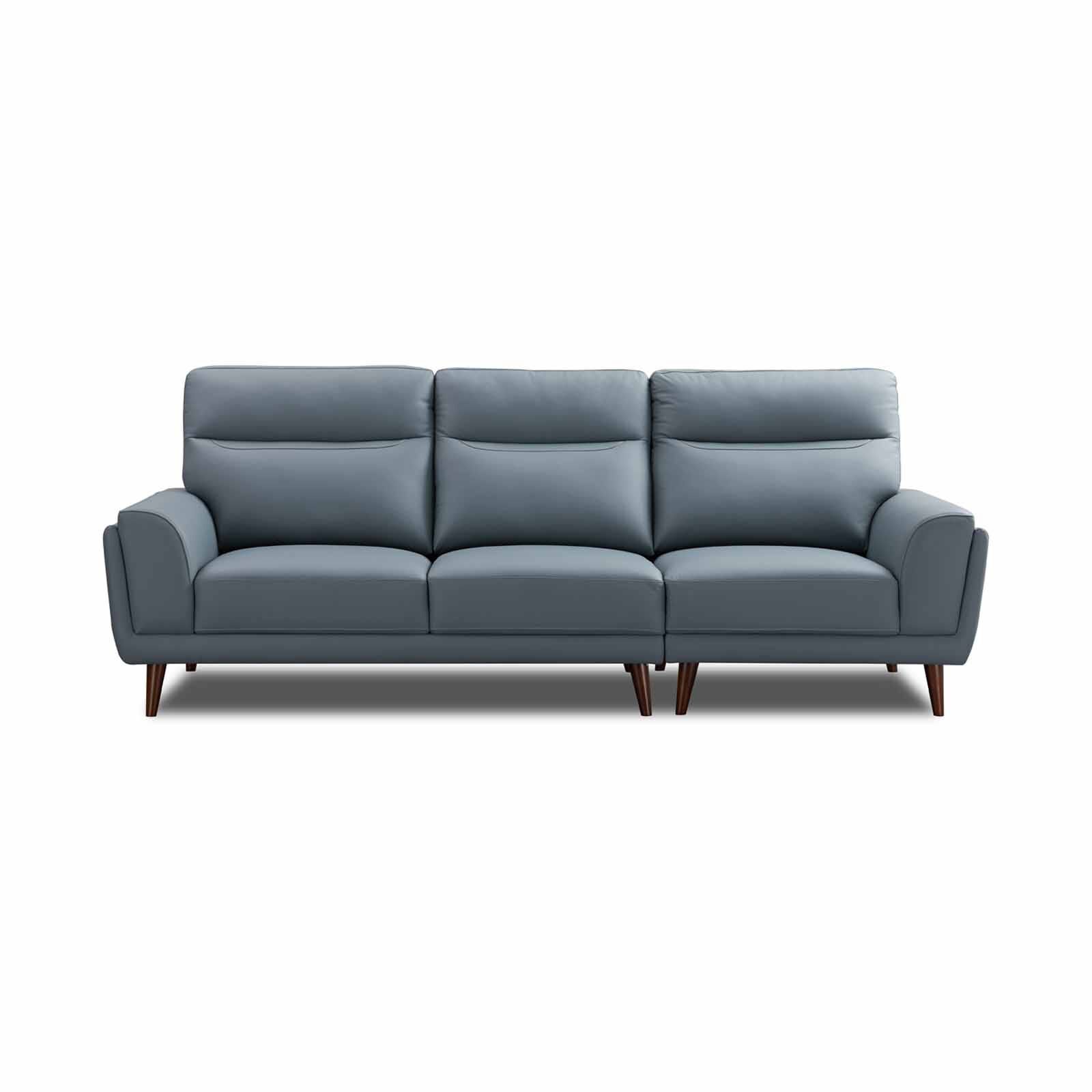 GERBRSI 3 Seater 2.5m+ottoman (hl) Cat A Bluegray Half Leather Sofa HEATHER-image 4