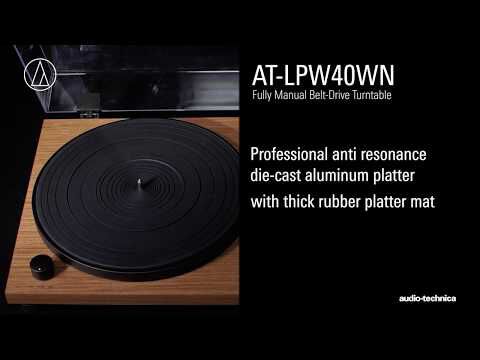 AUDIO TECH Manual-belt Drive Turntable AT-LPW40WN-image 4