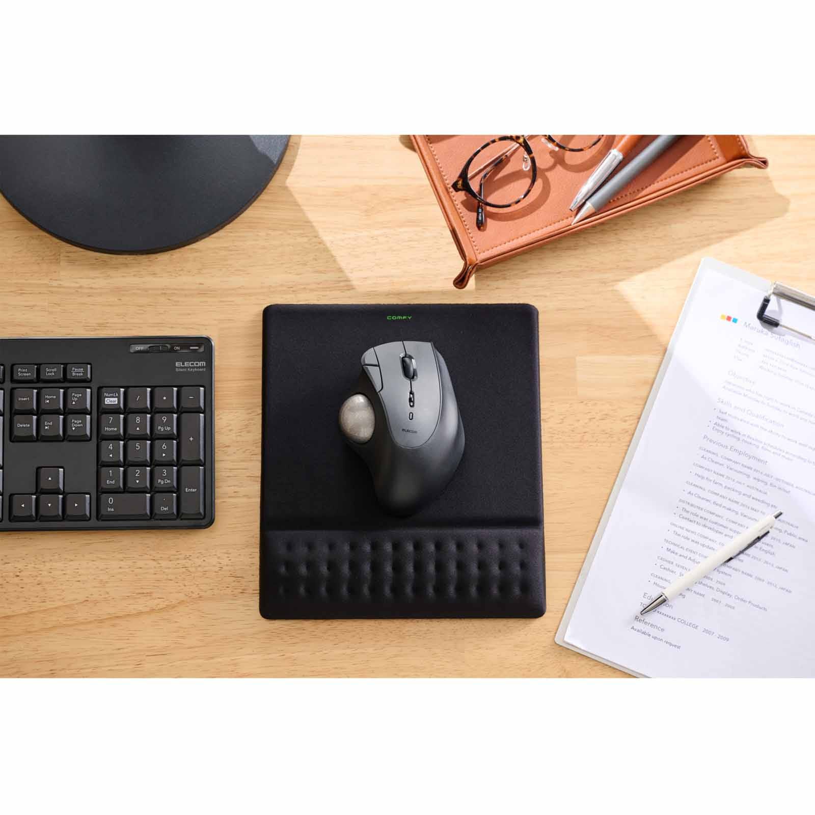 ELECOM Comfy Wide Mouse Pad With Integrated Wrist Rest MP-CF095WBK-image 3