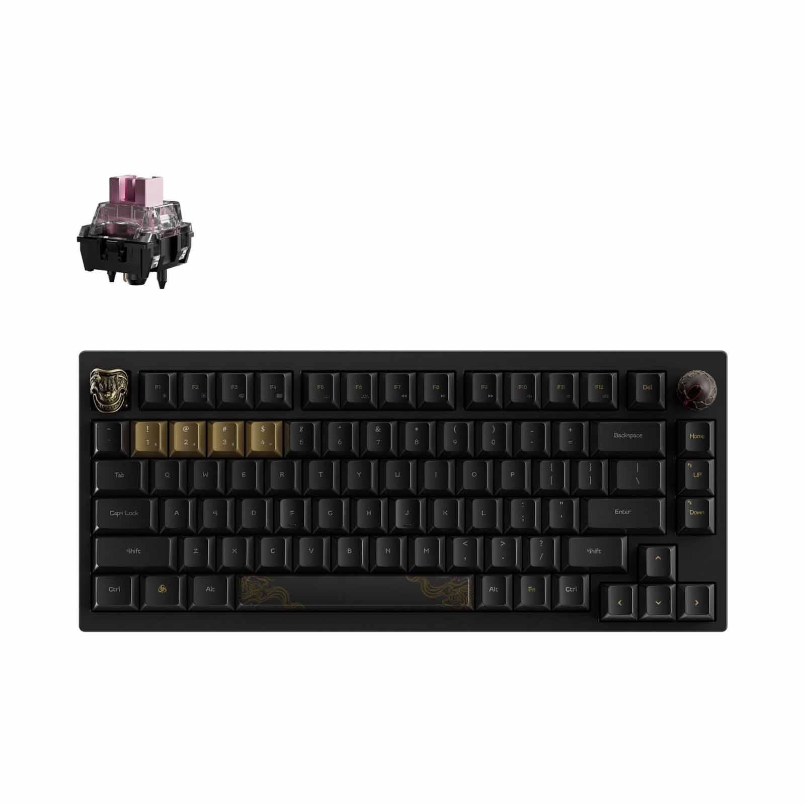 KEYCHRON Black Myth: Wukong, Full Assembled, Rgb, Ttc Golden Pink Switch, Keyboard - Deluxe Version KYCN-WKD-21